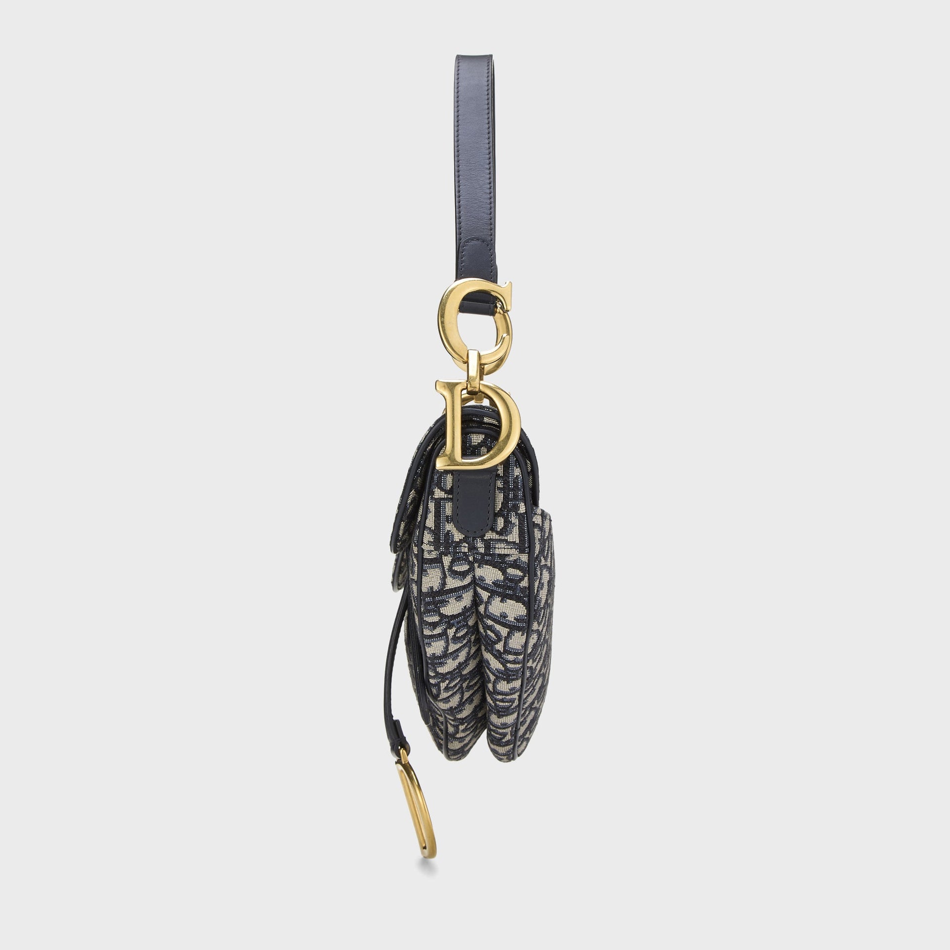 WGACA Dior Navy Trotter Saddle Bag - Navy