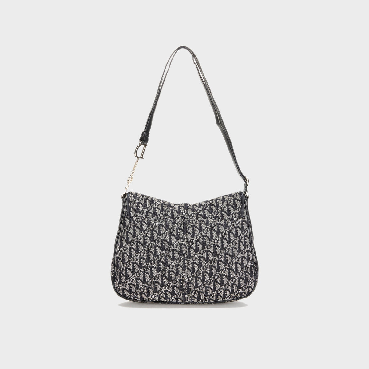 WGACA Christian Dior Vintage Trotter Flap Messenger Bag - Blue