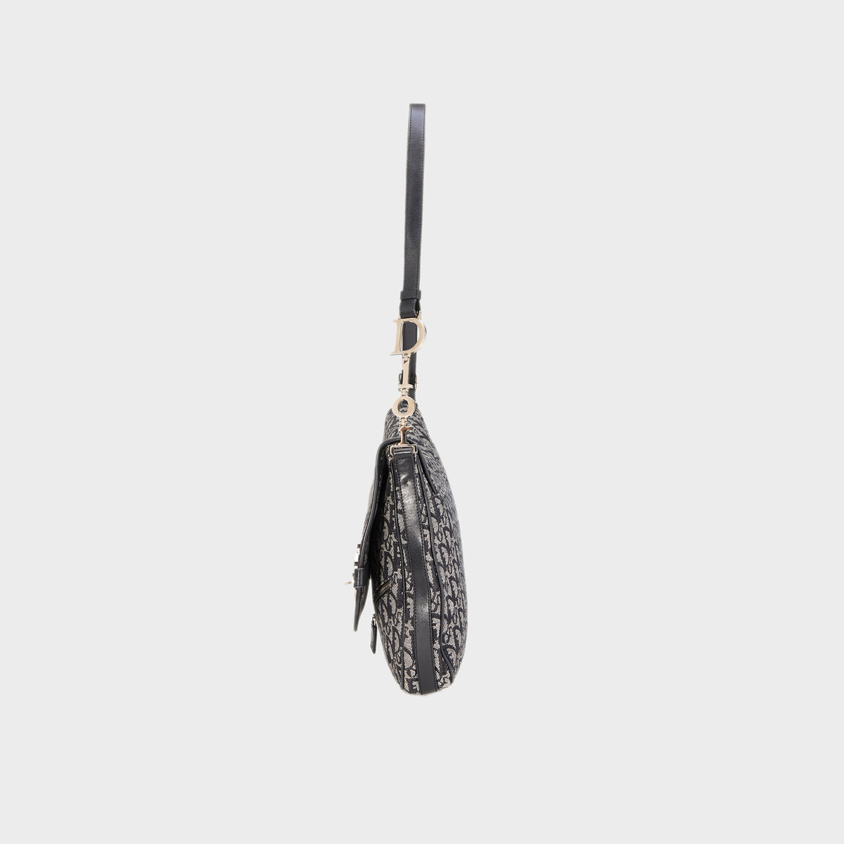 WGACA Christian Dior Vintage Trotter Flap Messenger Bag - Blue