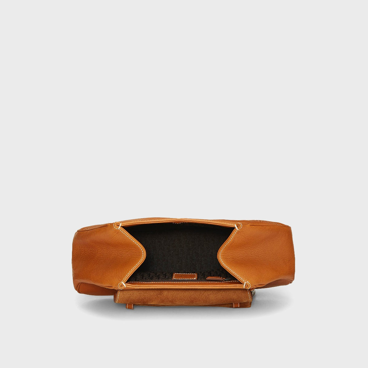 WGACA Christian Dior Saddle Bowler Bag - Tan