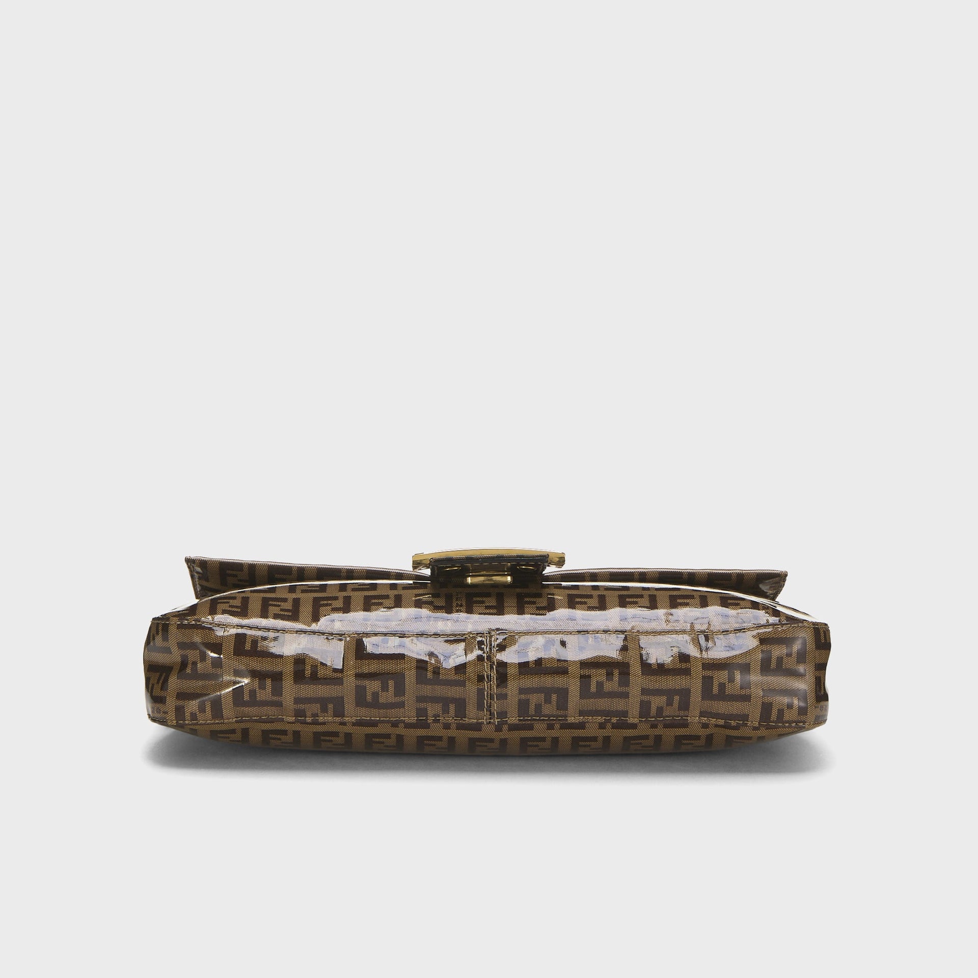 WGACA Fendi Vinyl Baguette Bag - Brown