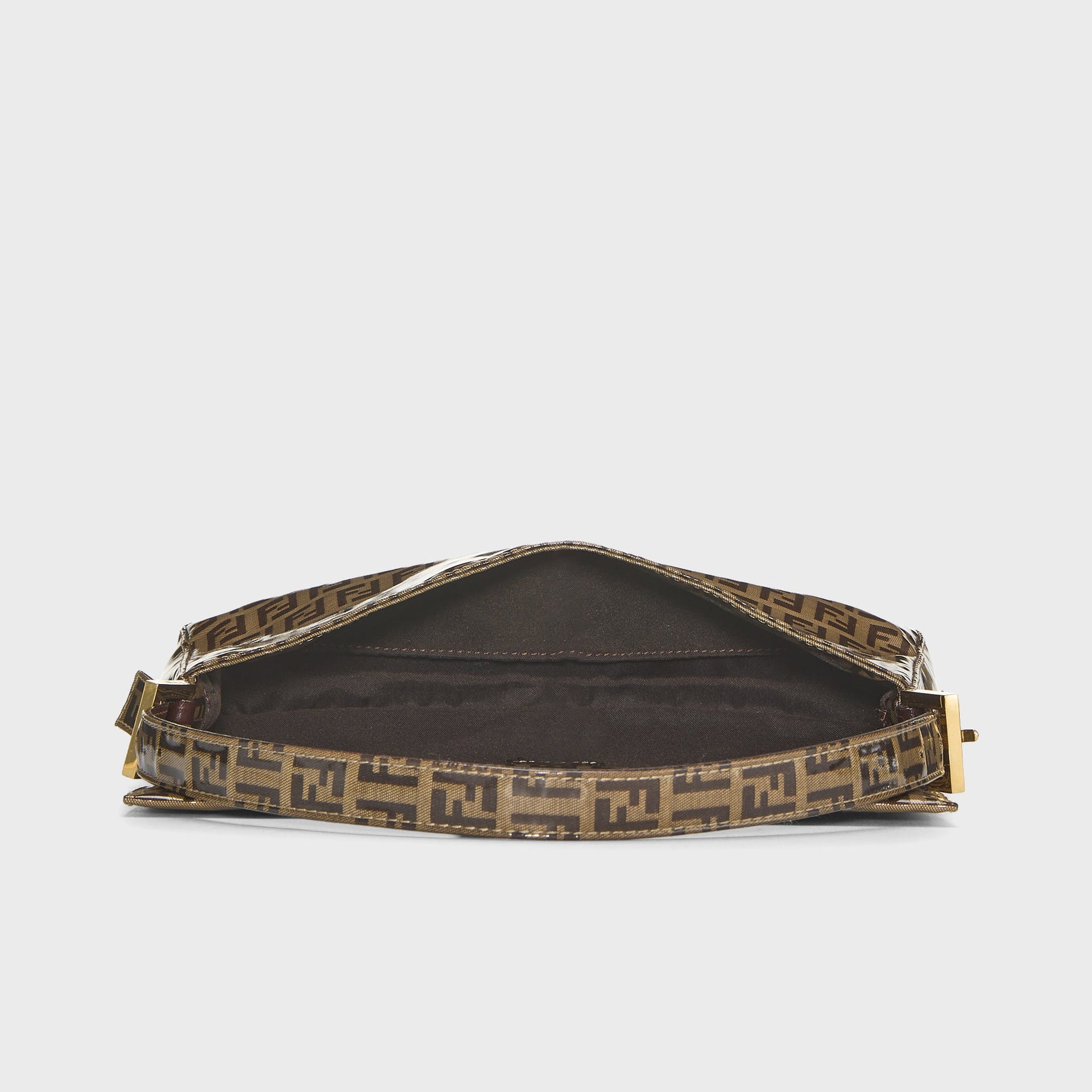 WGACA Fendi Vinyl Baguette Bag - Brown