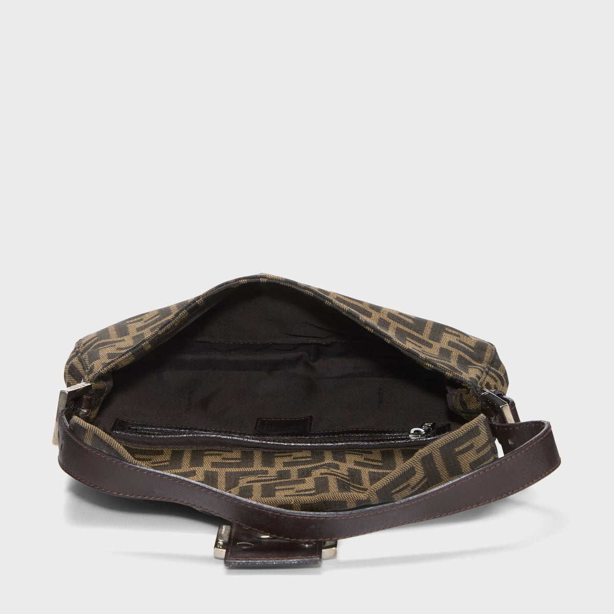 WGACA Fendi Zucca Canvas Baguette Bag - Brown
