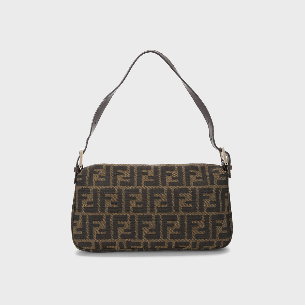 WGACA Fendi Zucca Canvas Baguette Bag - Brown