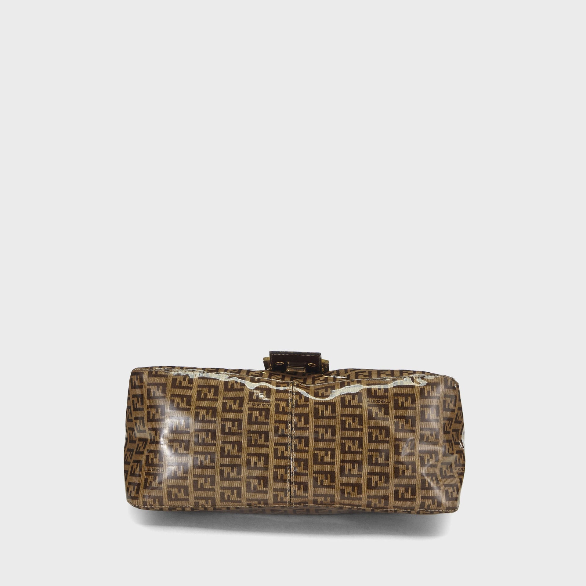 WGACA Fendi Patent Mamma Shoulder Bag - Brown