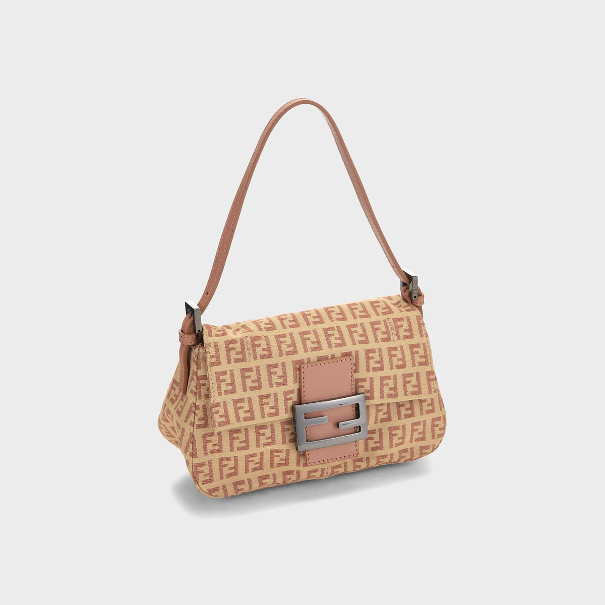 WGACA Fendi Zucchino Mini Mamma Shoulder Bag - Pink
