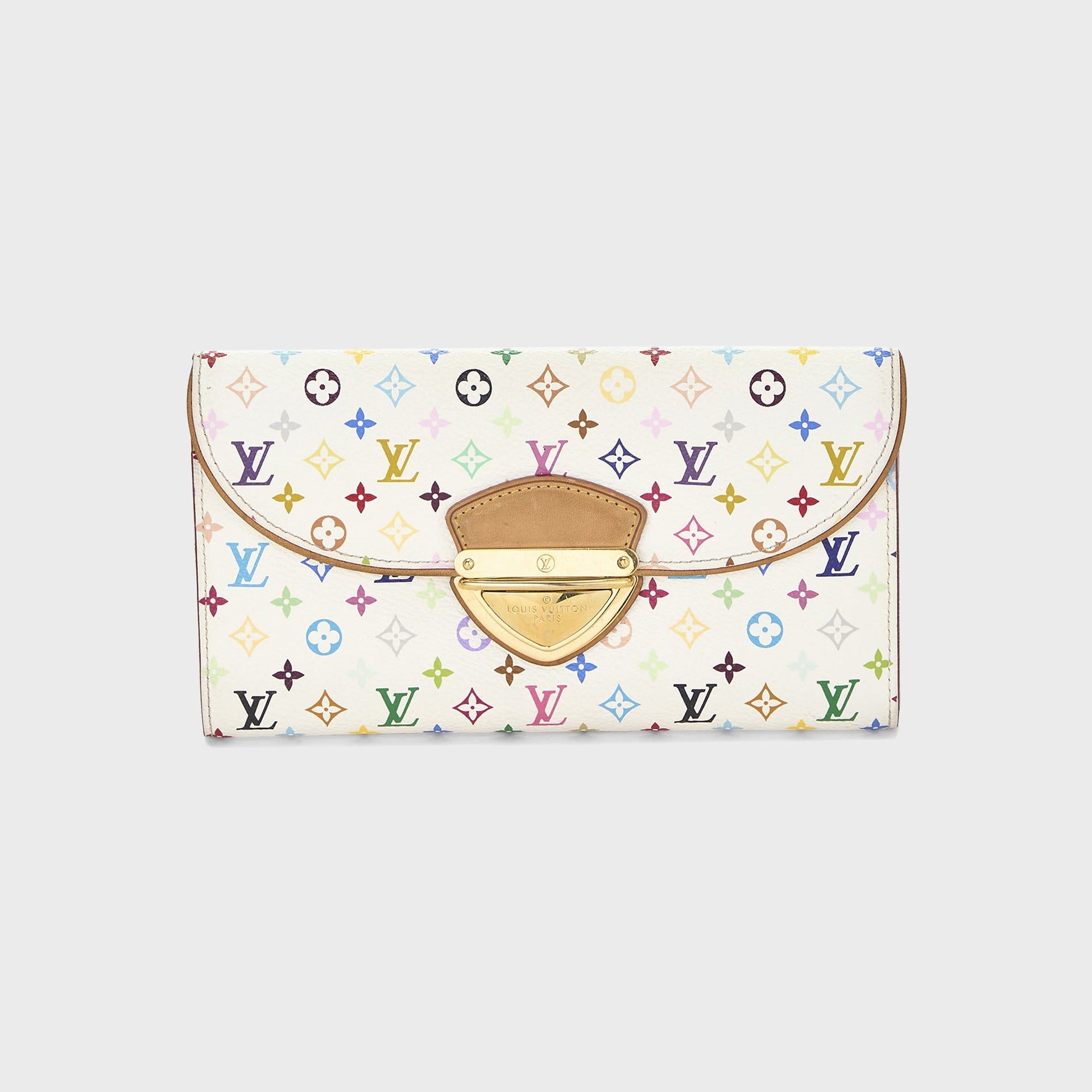 WGACA Louis Vuitton Monogram Multicolor Eugenie Wallet - White