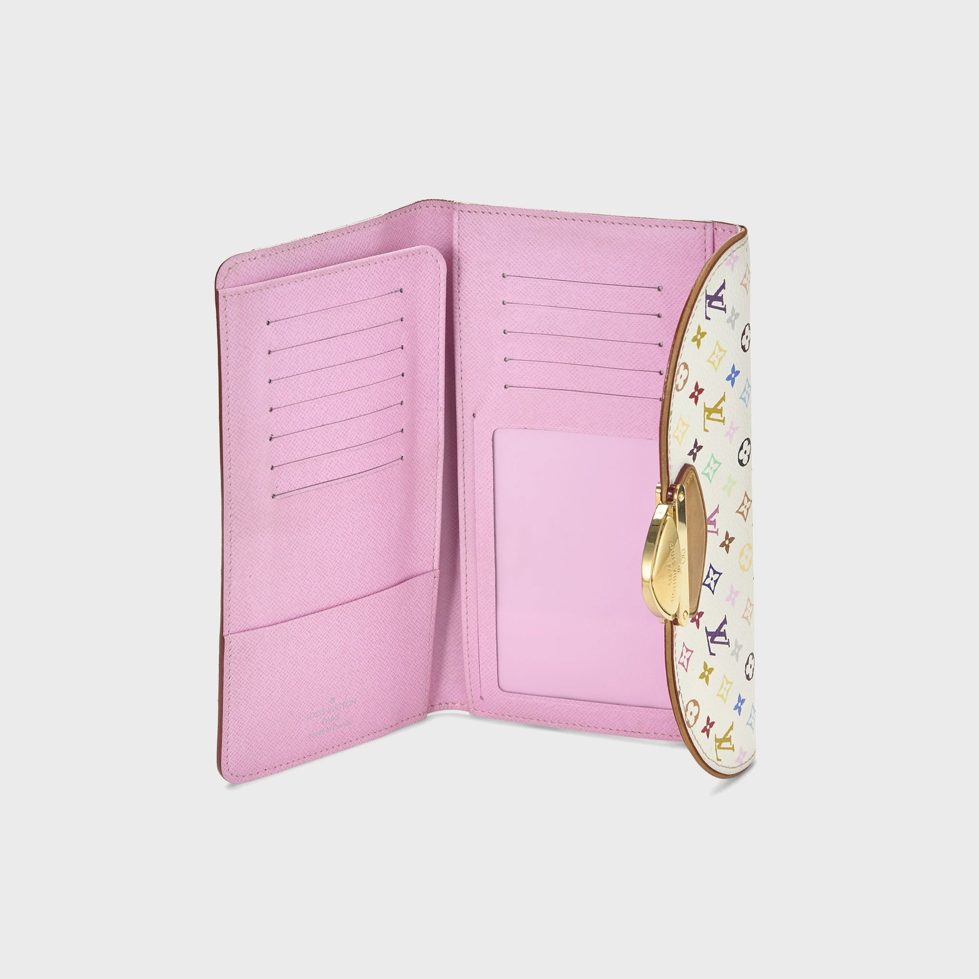 WGACA Louis Vuitton Monogram Multicolor Eugenie Wallet - White