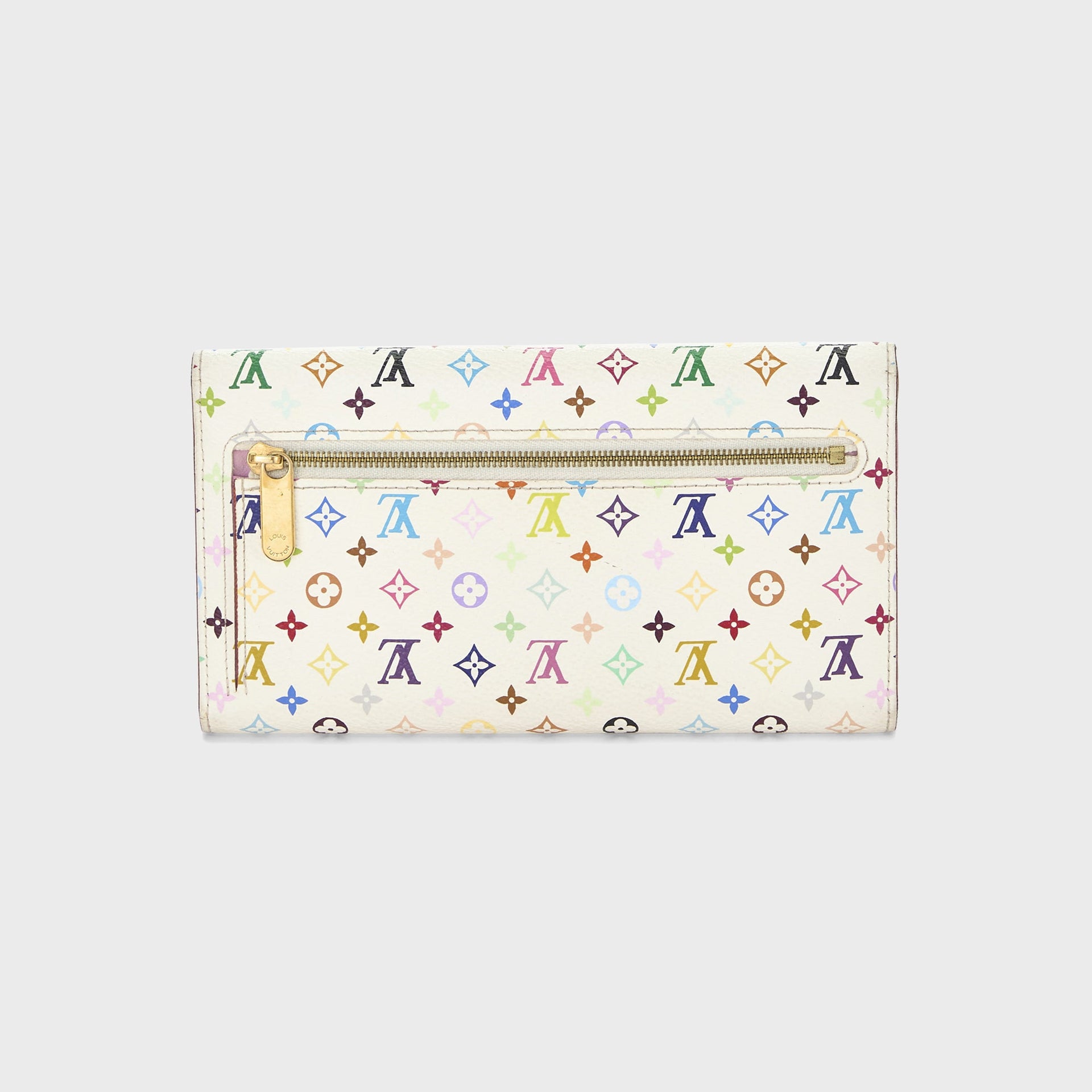 WGACA Louis Vuitton Monogram Multicolor Eugenie Wallet - White