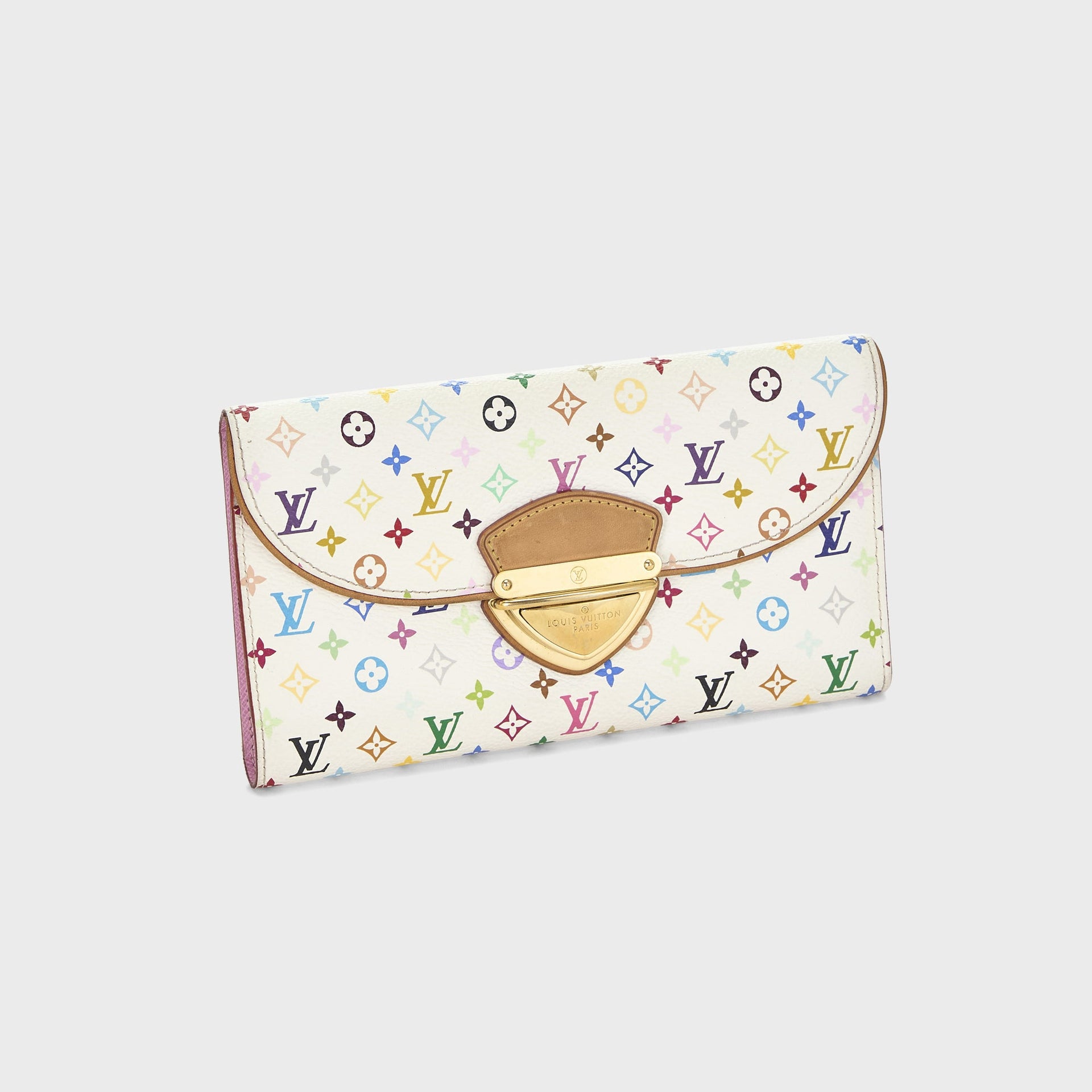 WGACA Louis Vuitton Monogram Multicolor Eugenie Wallet - White