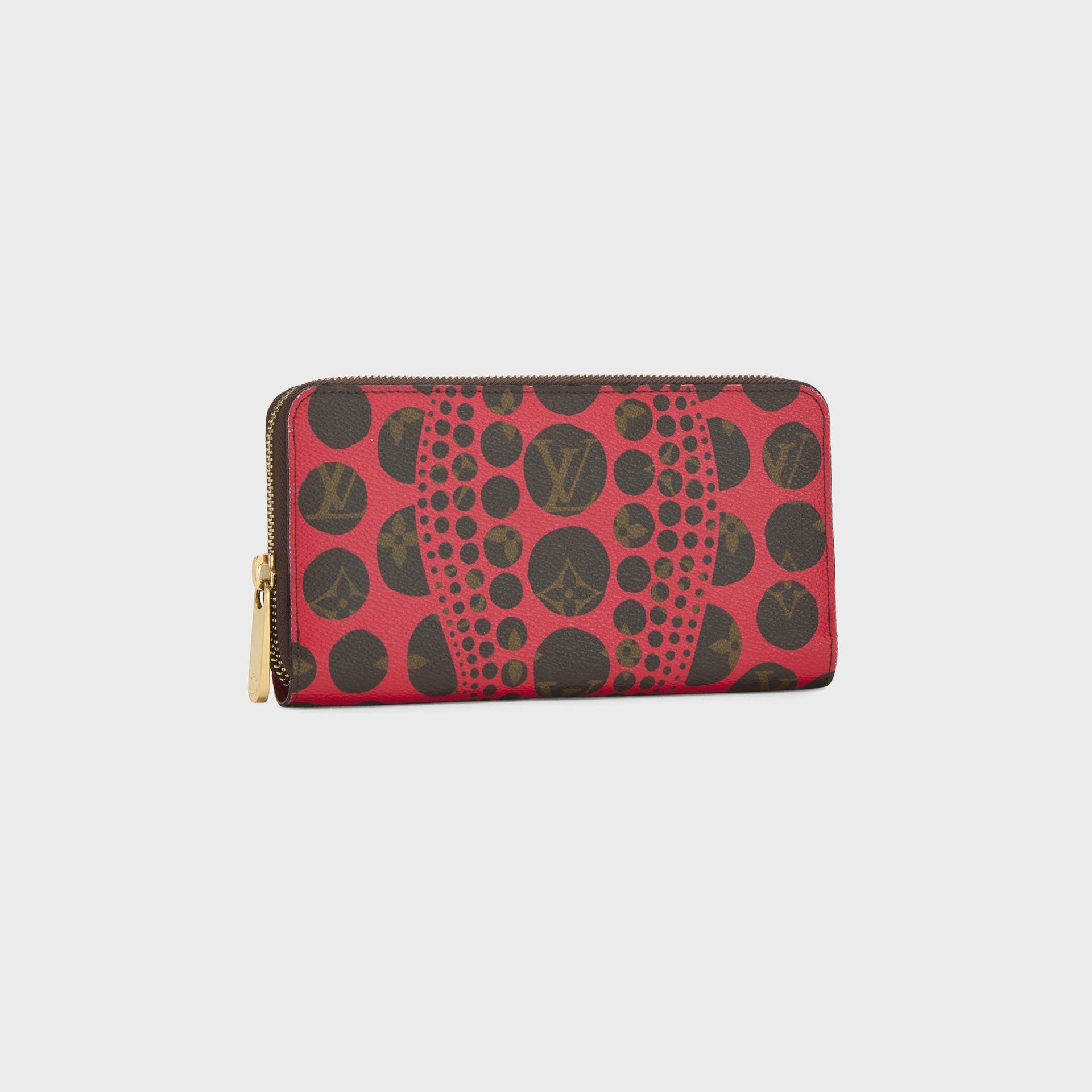 WGACA Louis Vuitton x Yayoi Kusama Red Dots Infinity Zippy Continental Wallet - Red / Black