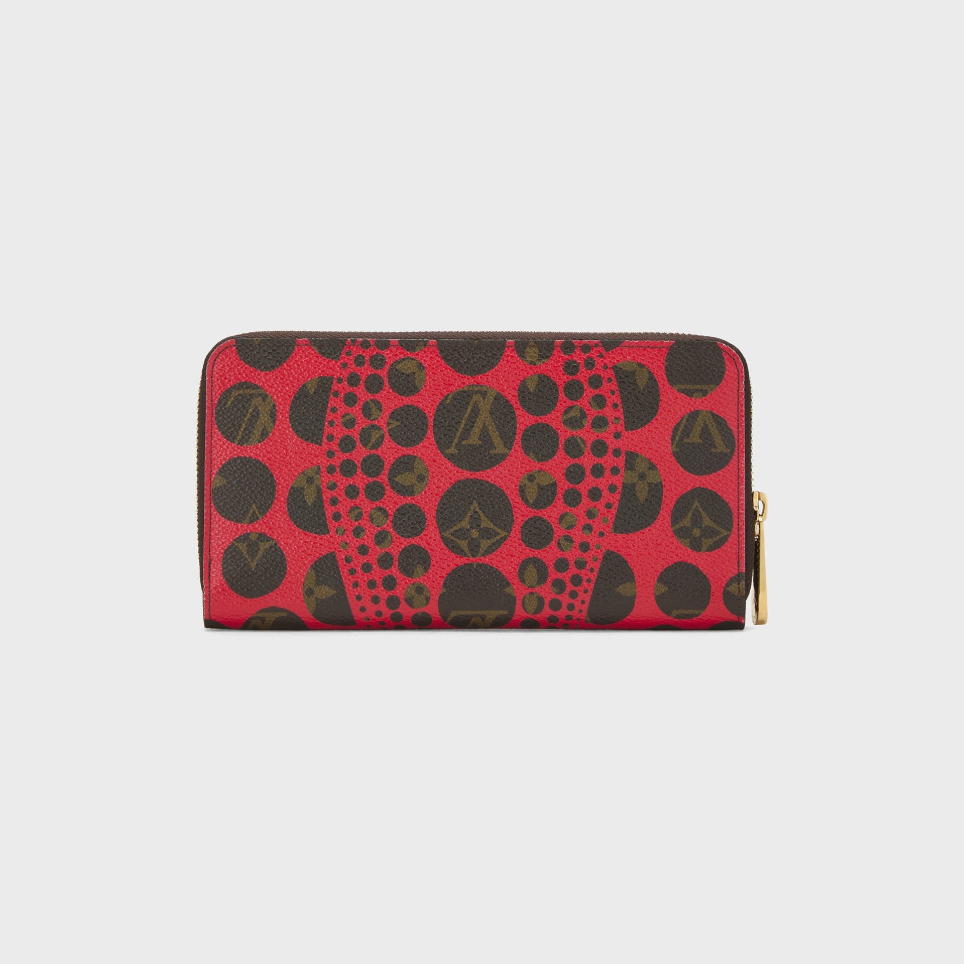 WGACA Louis Vuitton x Yayoi Kusama Red Dots Infinity Zippy Continental Wallet - Red / Black