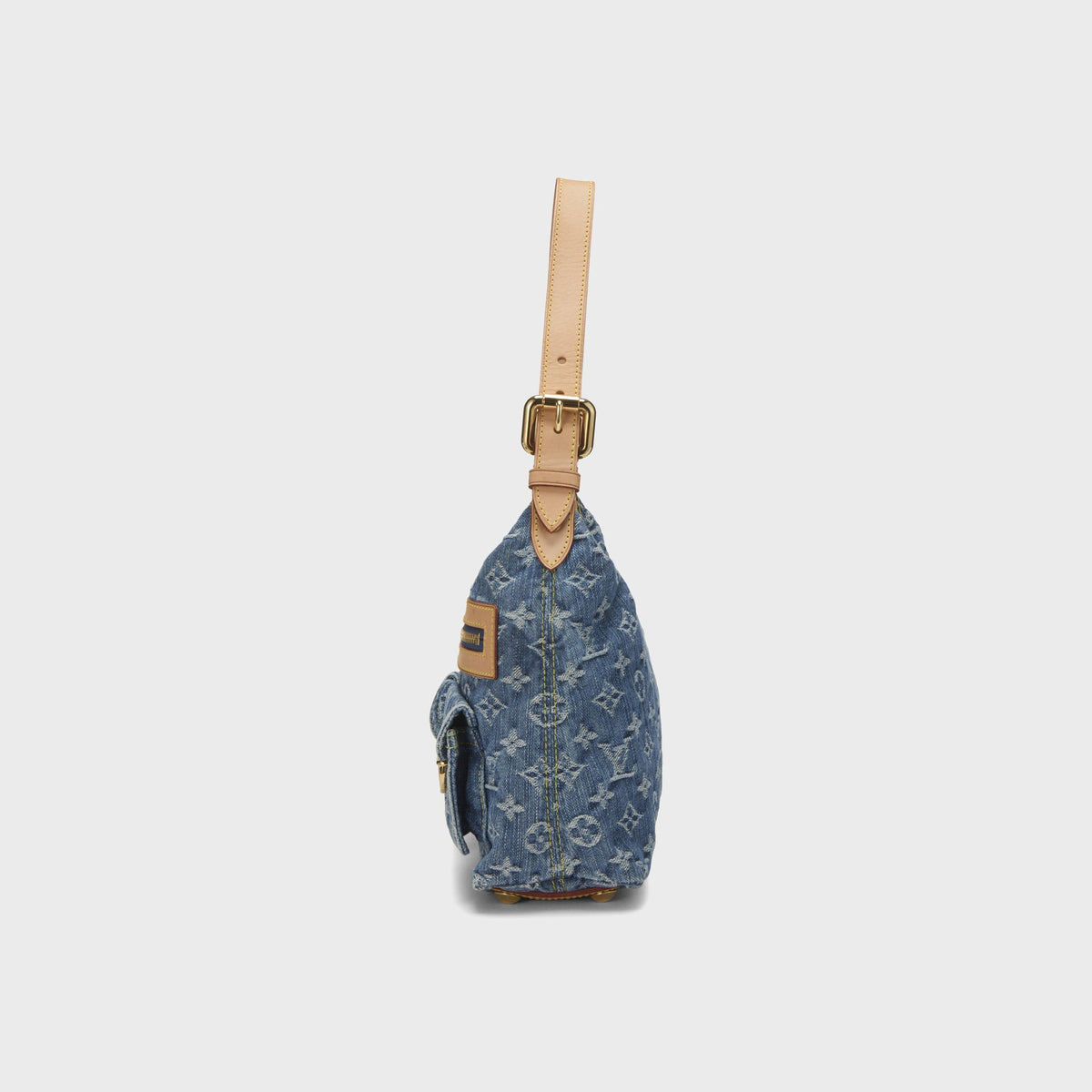 WGACA Louis Vuitton Monogram Denim Baggy PM Bag - Blue