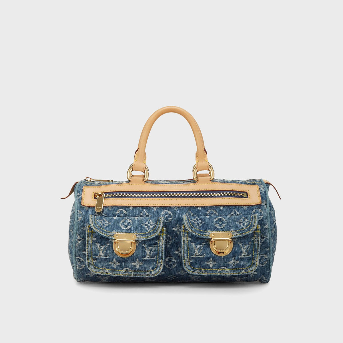 WGACA Louis Vuitton Monogram Denim Neo Speedy Bag - Blue