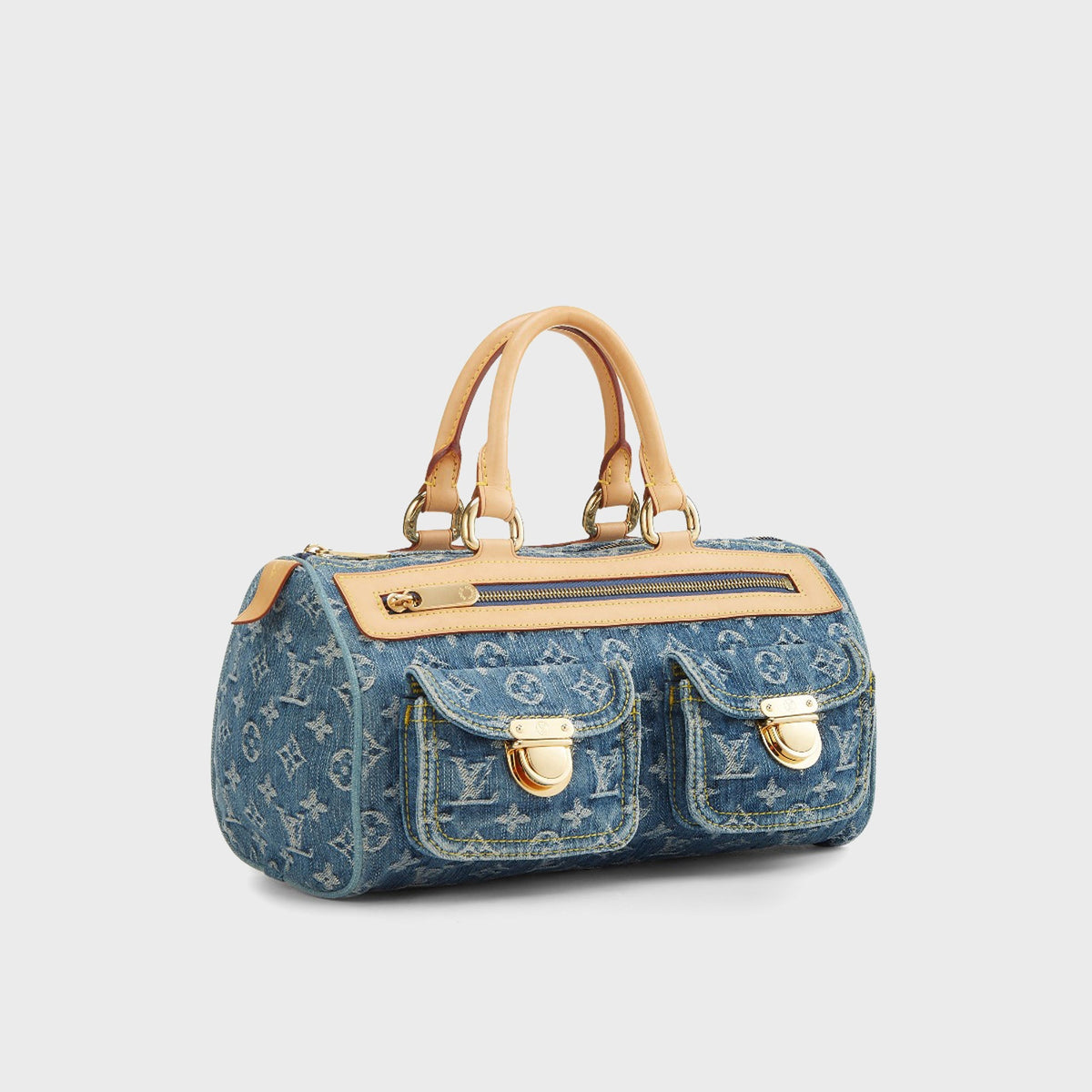 WGACA Louis Vuitton Monogram Denim Neo Speedy Bag - Blue