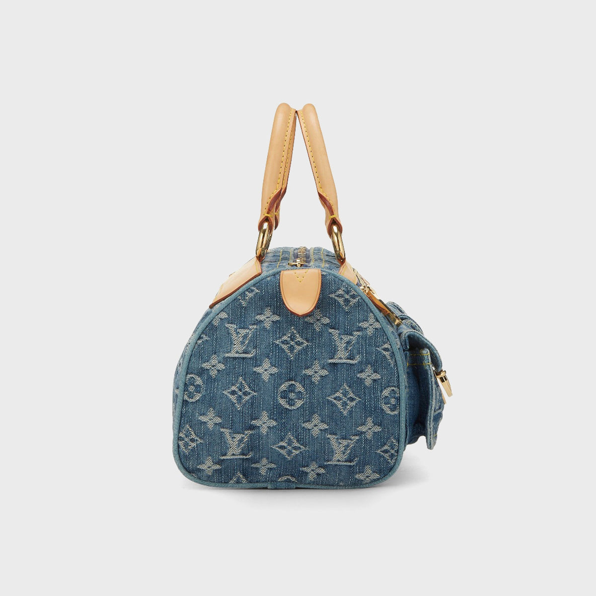 WGACA Louis Vuitton Monogram Denim Neo Speedy Bag - Blue