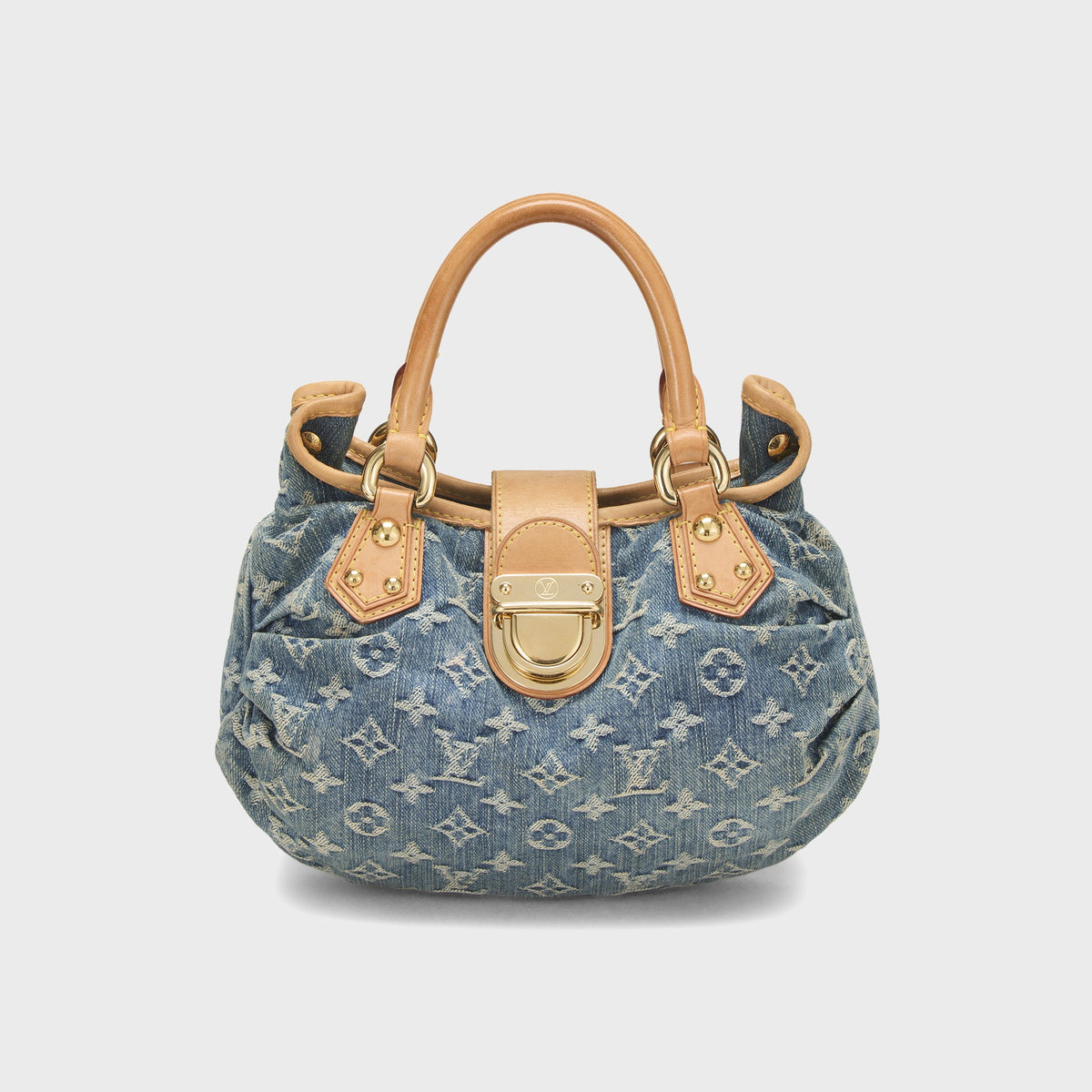 WGACA Louis Vuitton Monogram Denim Pleaty Bag - Blue
