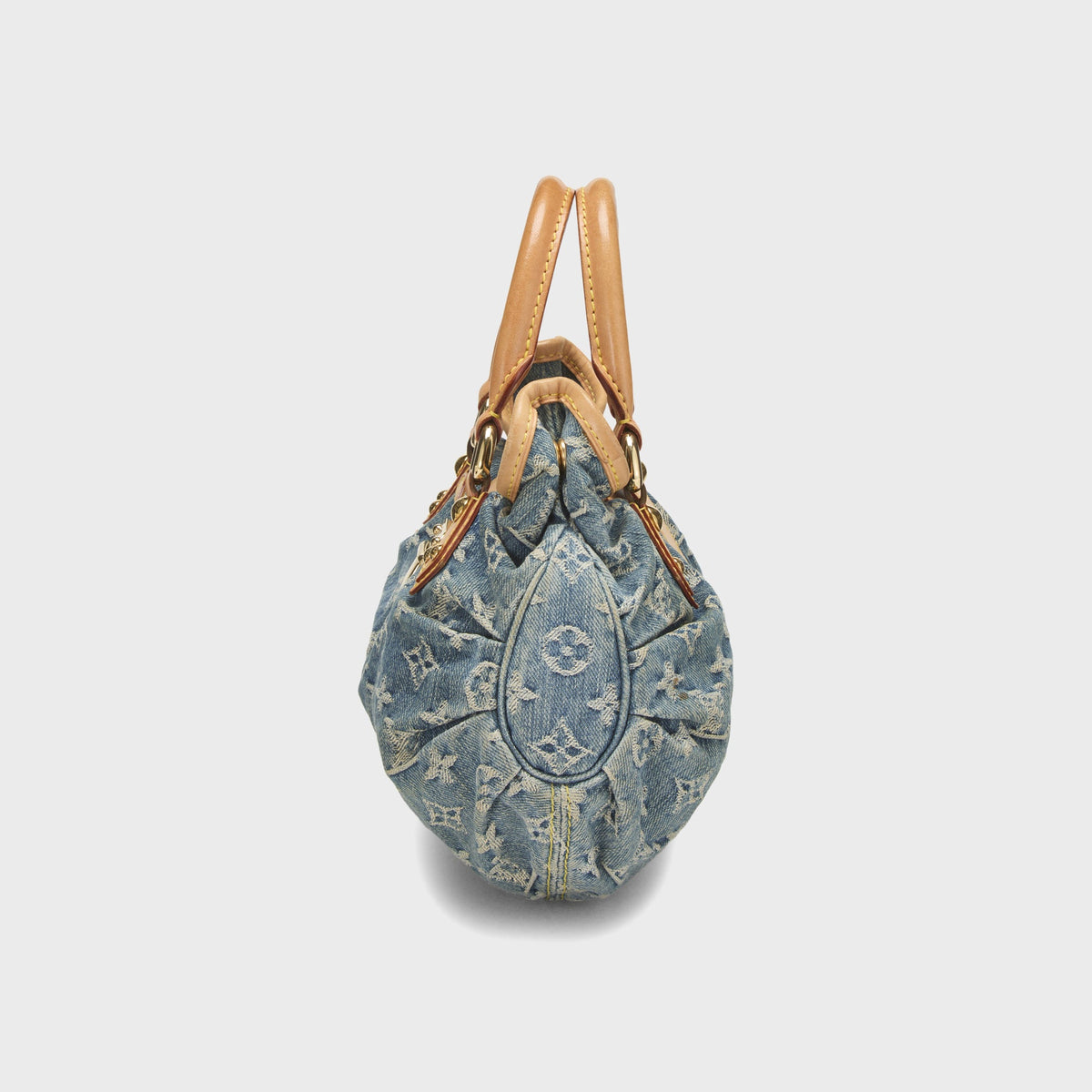 WGACA Louis Vuitton Monogram Denim Pleaty Bag - Blue
