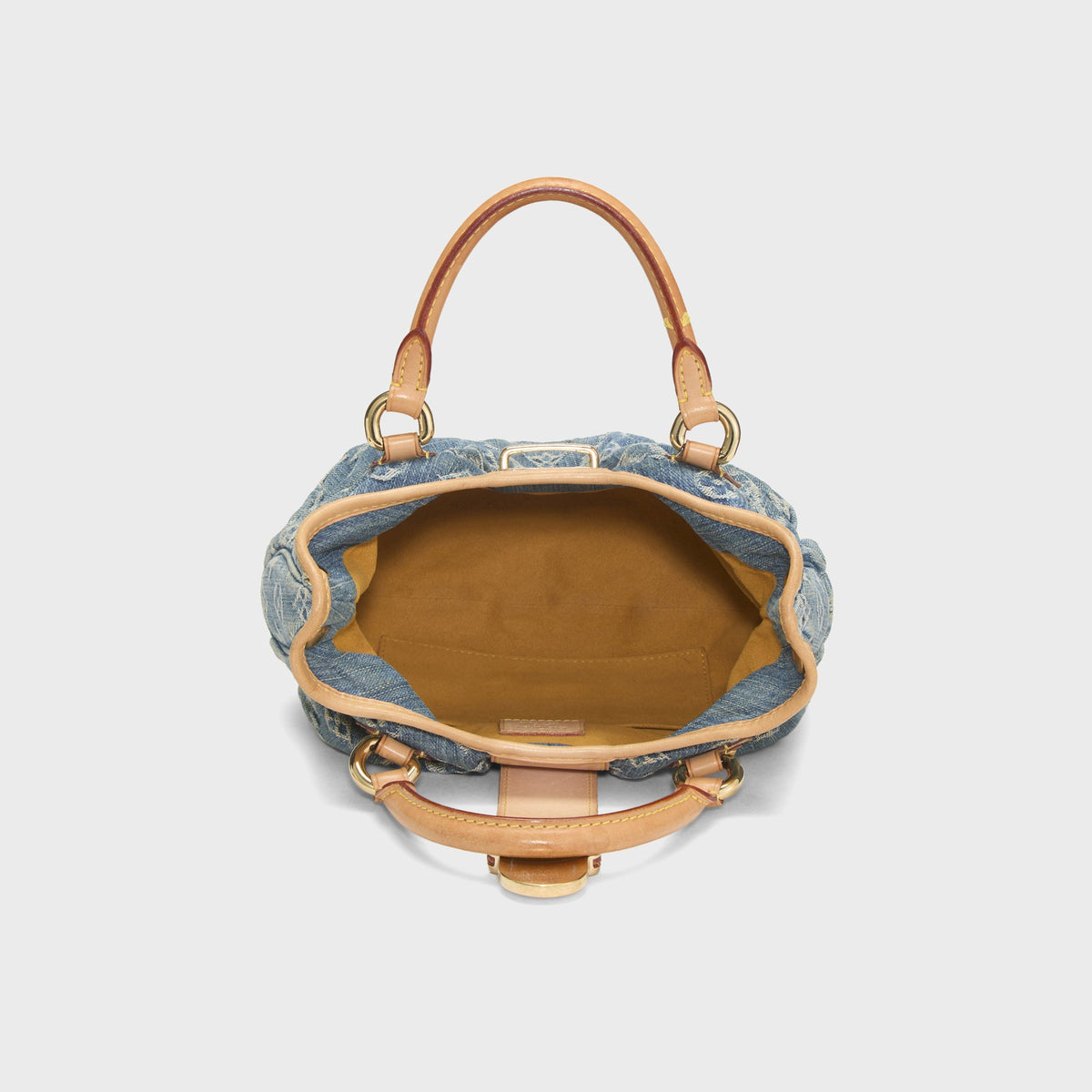 WGACA Louis Vuitton Monogram Denim Pleaty Bag - Blue