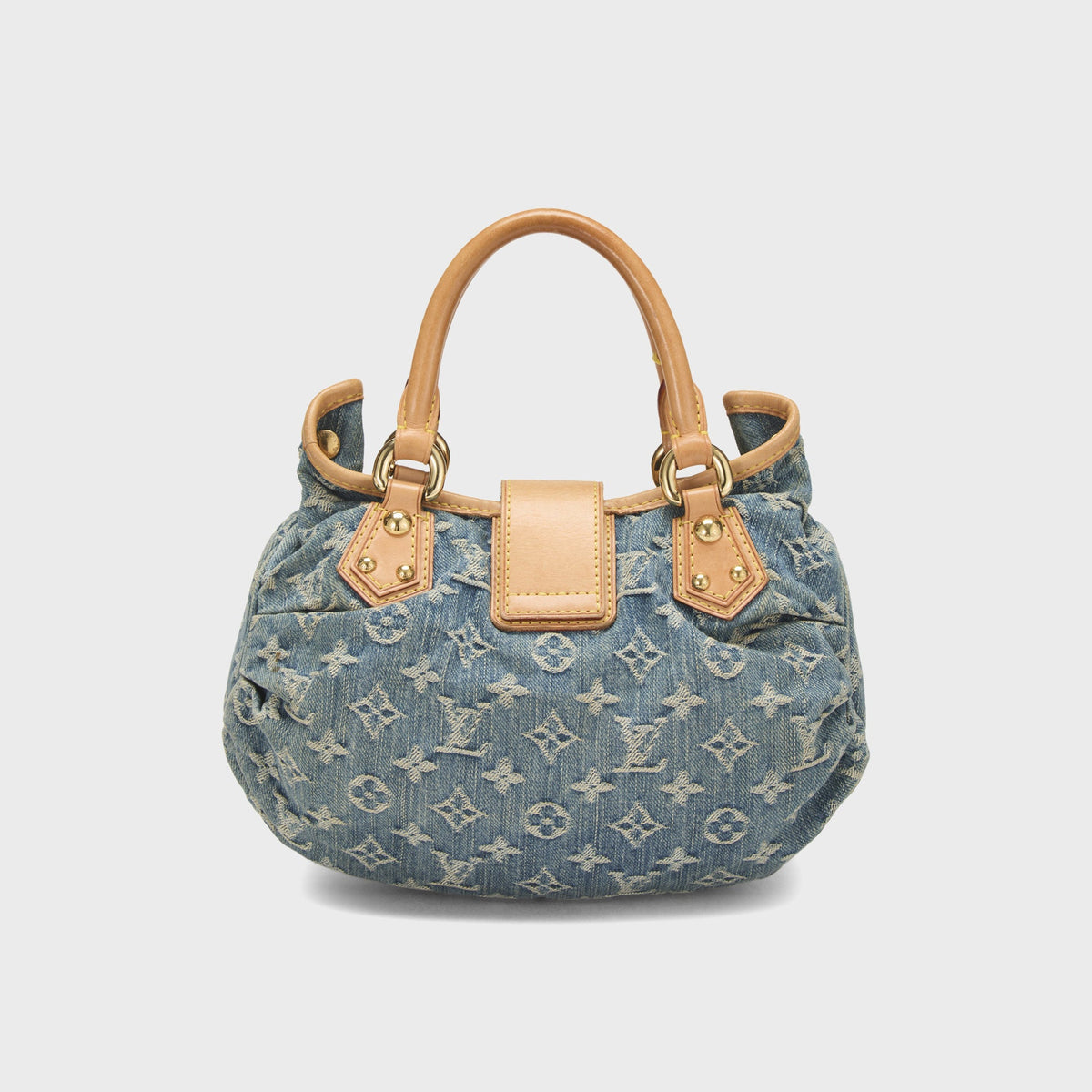 WGACA Louis Vuitton Monogram Denim Pleaty Bag - Blue