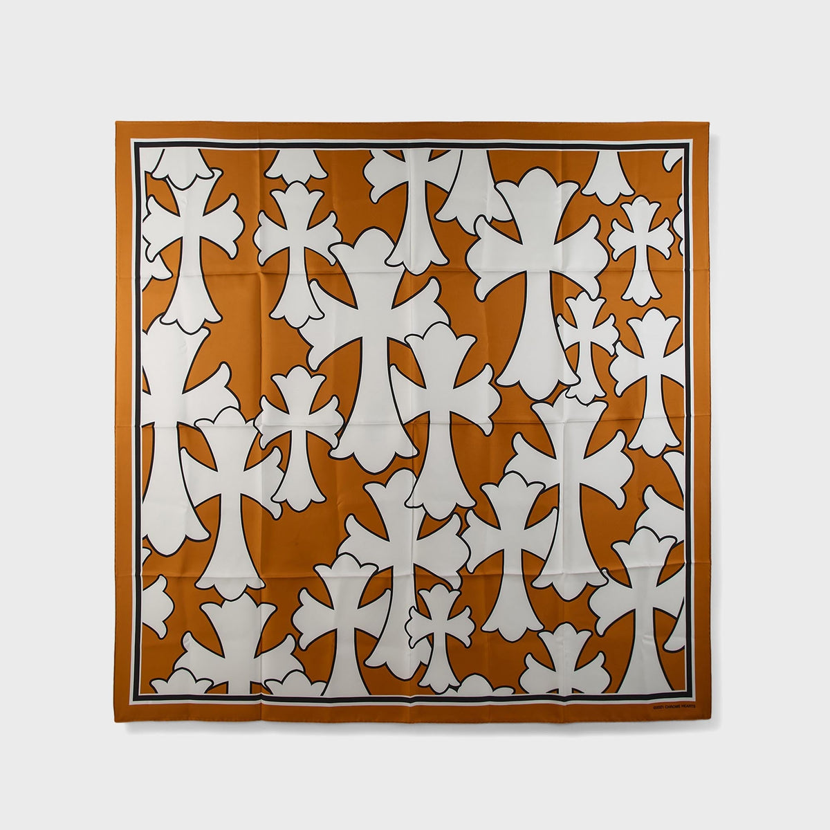 WGACA Chrome Hearts Cemetery Cross Silk Scarf - Multi