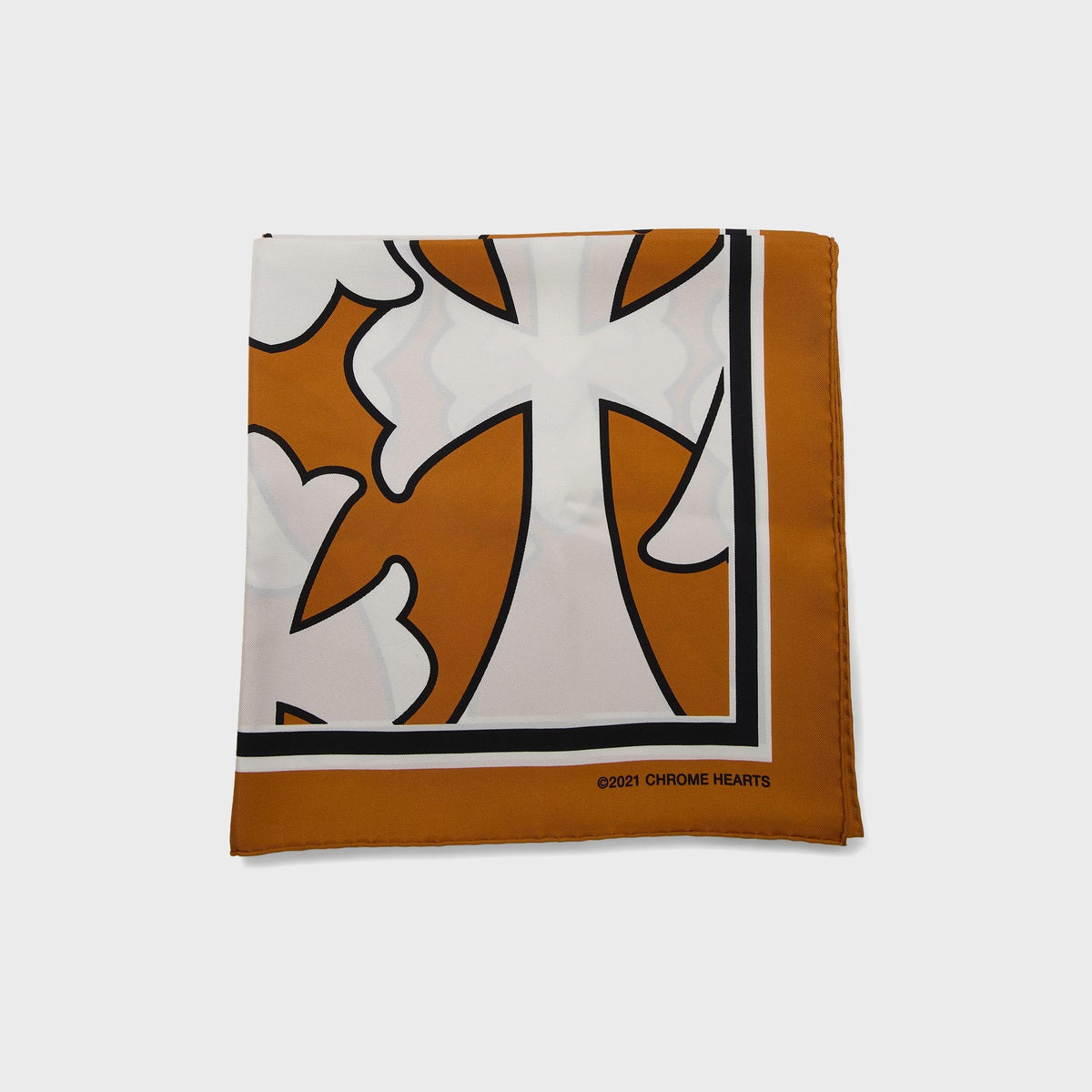 WGACA Chrome Hearts Cemetery Cross Silk Scarf - Multi
