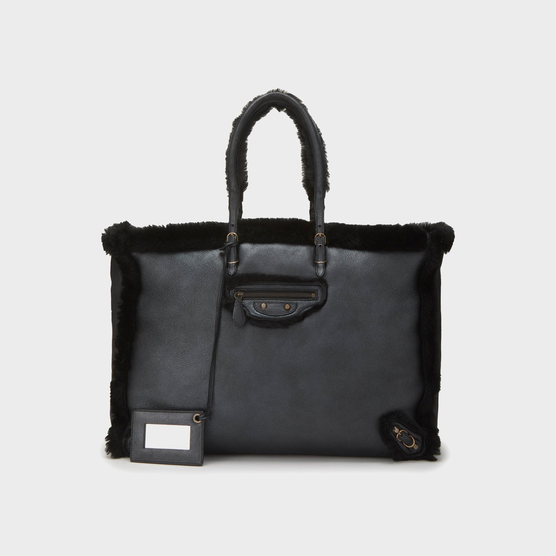 WGACA Balenciaga Shearling Papier A4 Large - Black