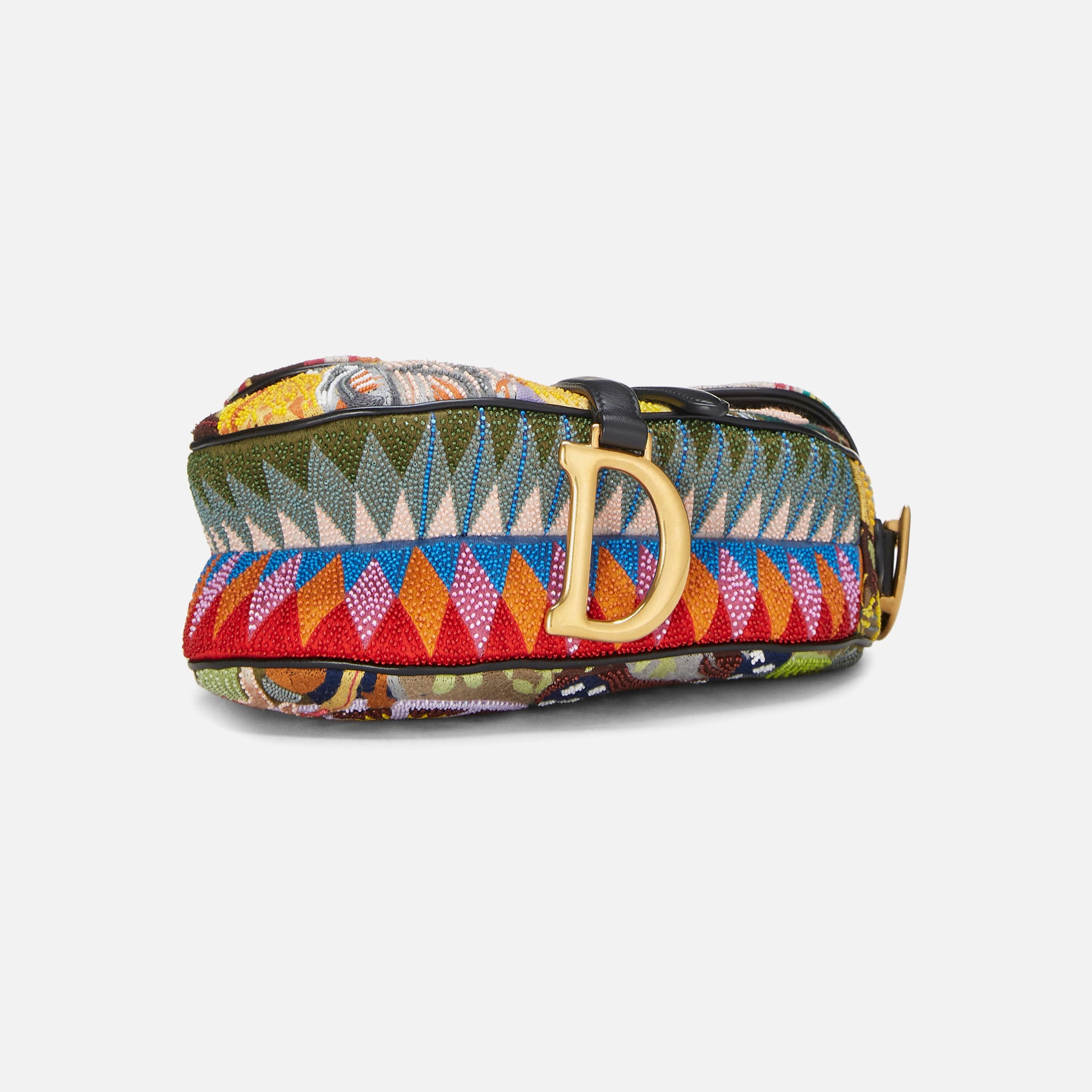 WGACA Christian Dior Multi Embellished Saddle Bag - Multi