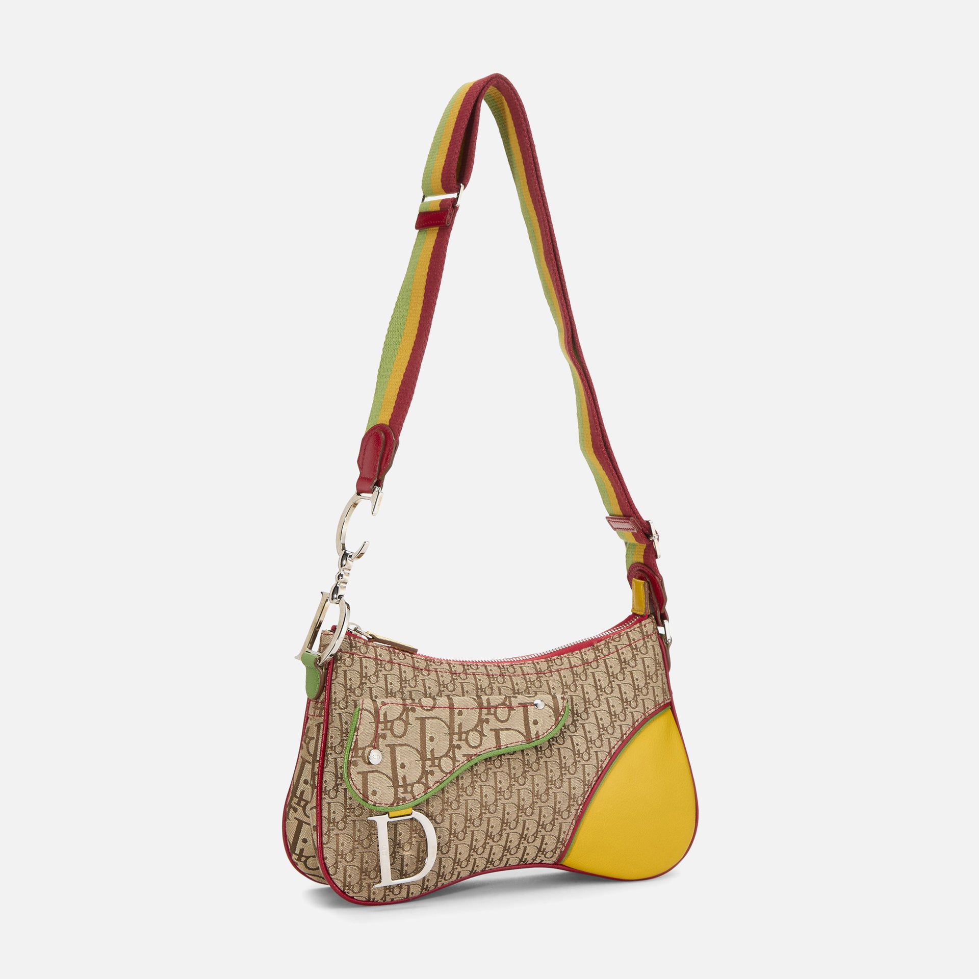 WGACA Christian Dior Multi Trotter Rasta Double Saddle - Multi