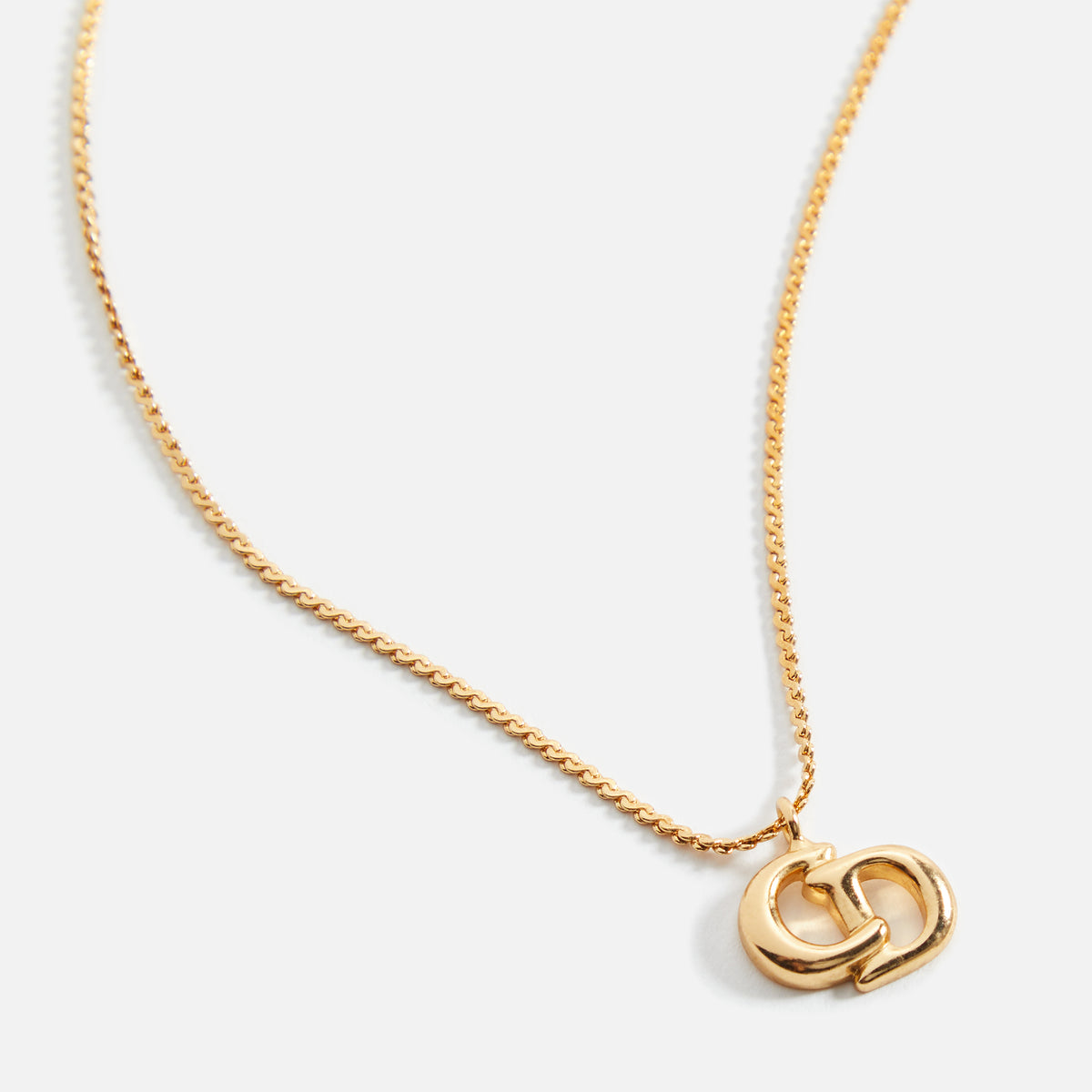 WGACA Dior CD Necklace - Gold