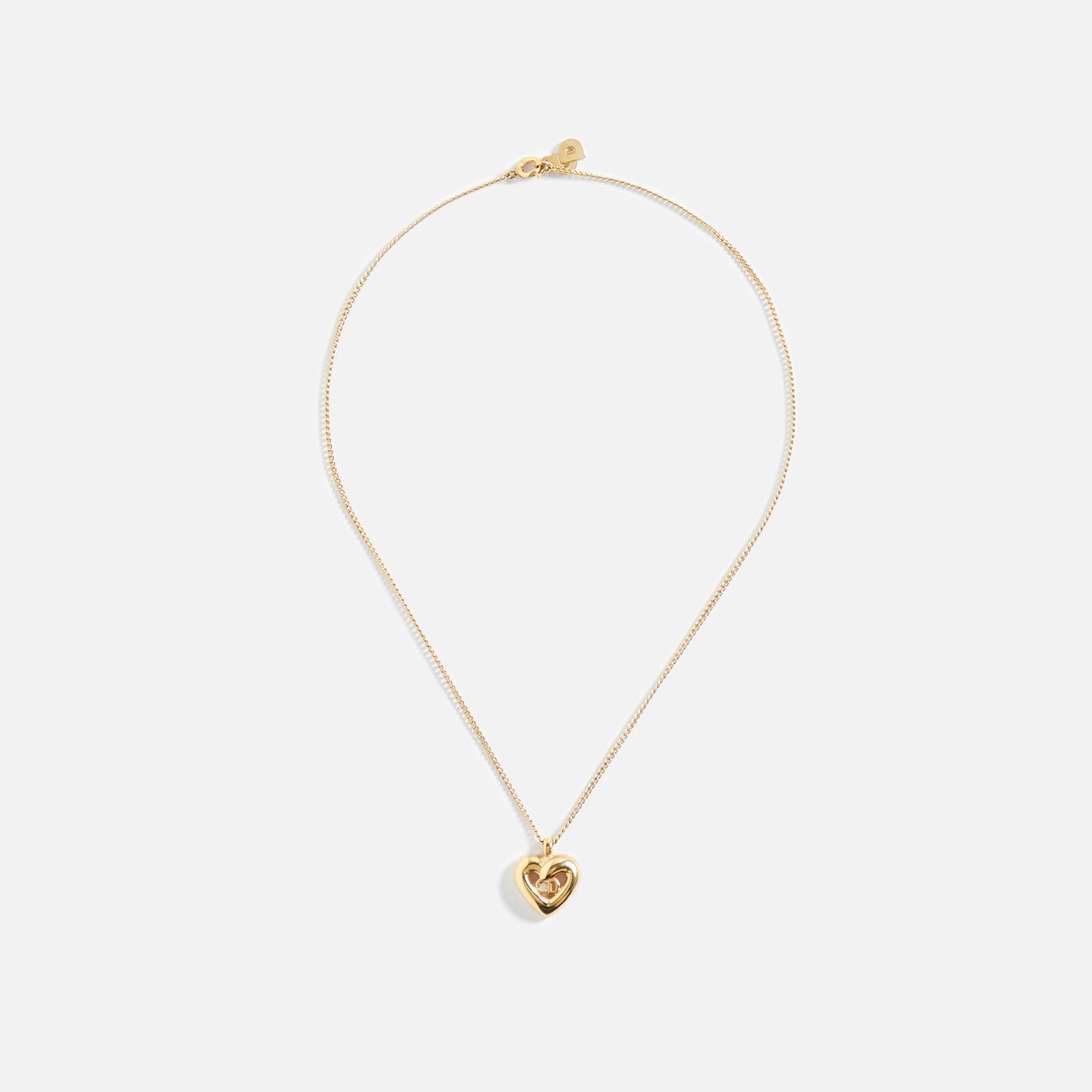 WGACA Cior CD in Heart Necklace - Gold