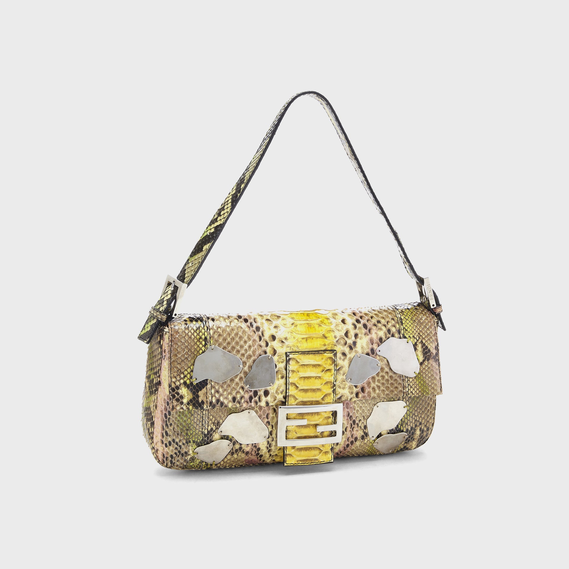 WGACA Fendi Multi Python Baguette - Multi