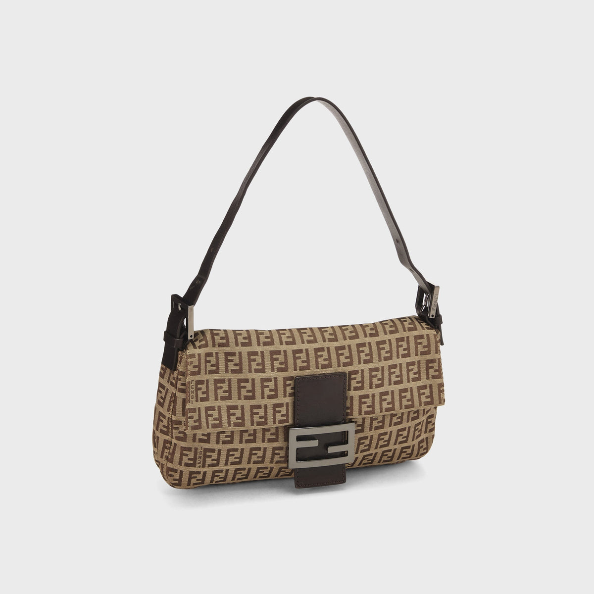 WGACA Fendi Zucchino Baguette in Brown