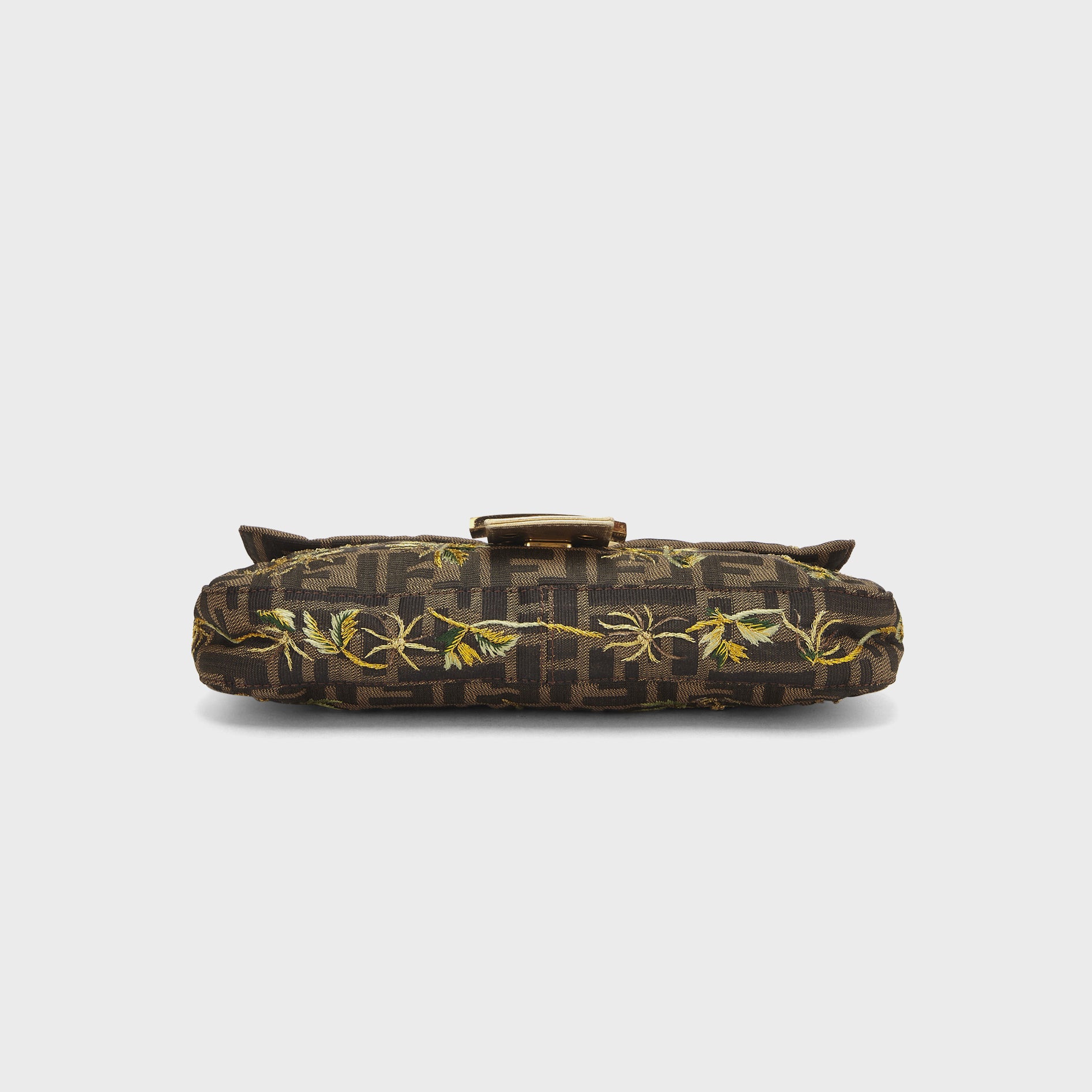WGACA Fendi Gold Embroidered Baguette - Multi