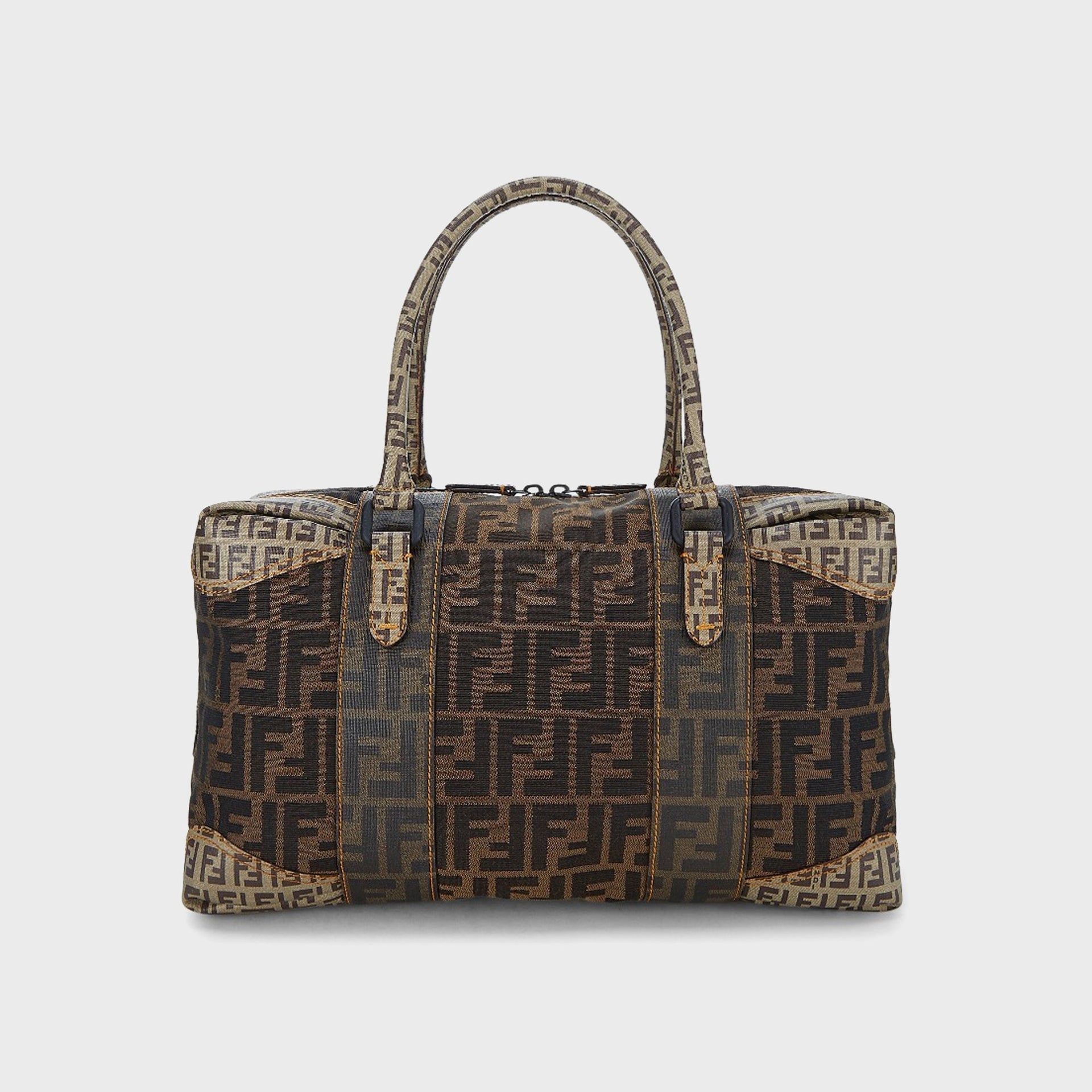 WGACA Fendi B Mix Boston Large - Brown