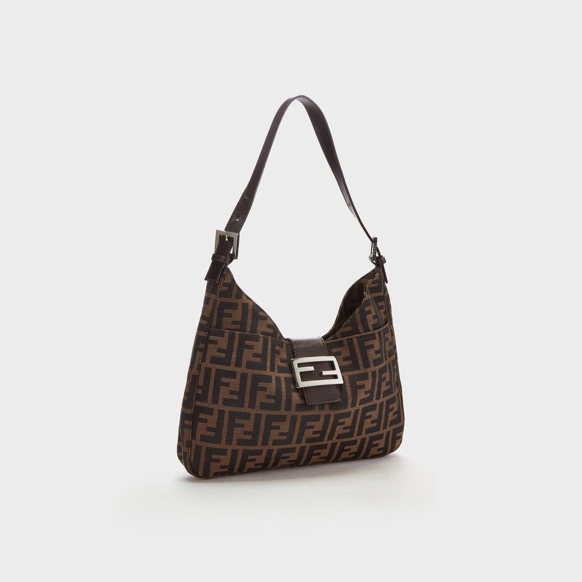 WGACA Fendi Zucca Shoulder - Brown