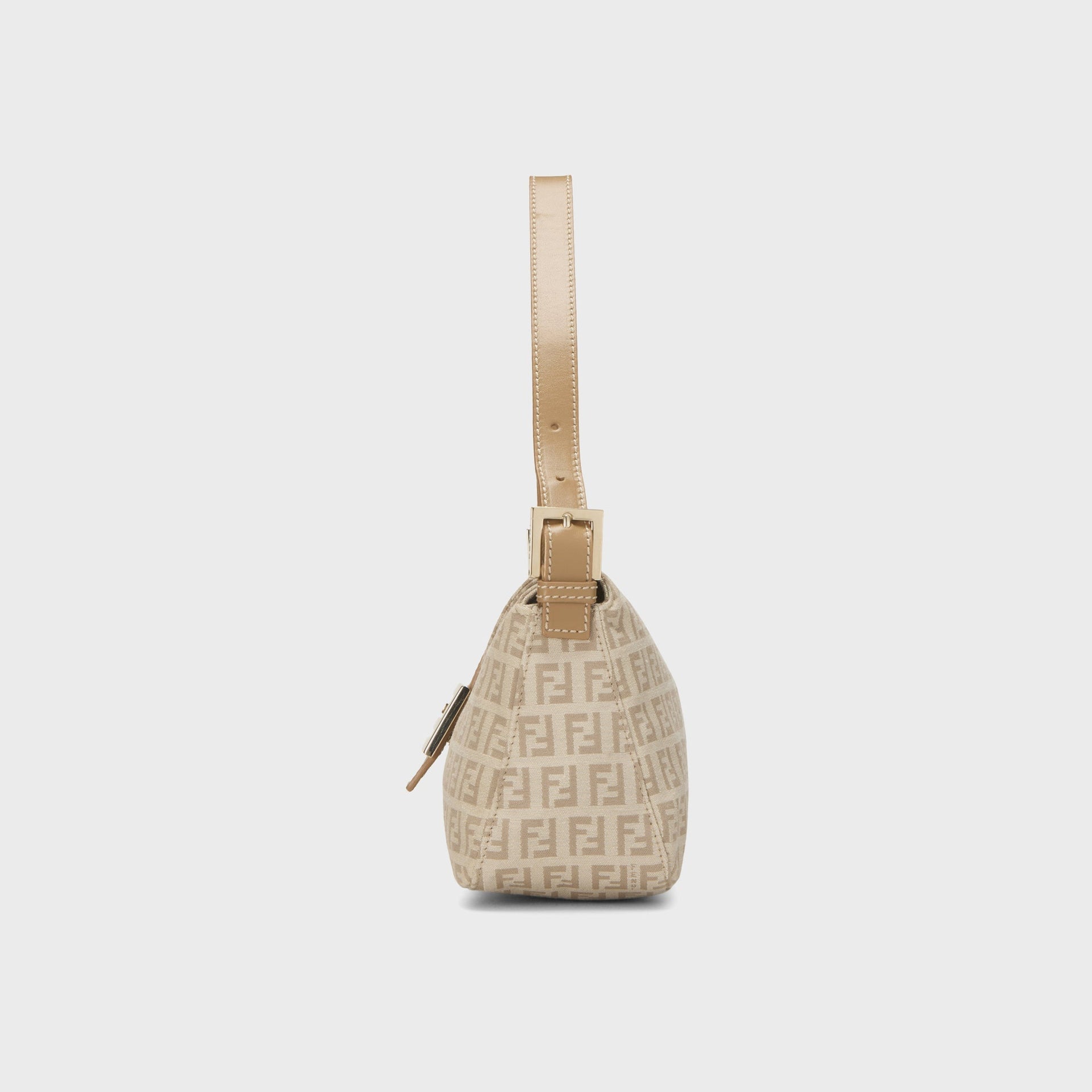WGACA Fendi Zucchino Shoulder Bag - Beige