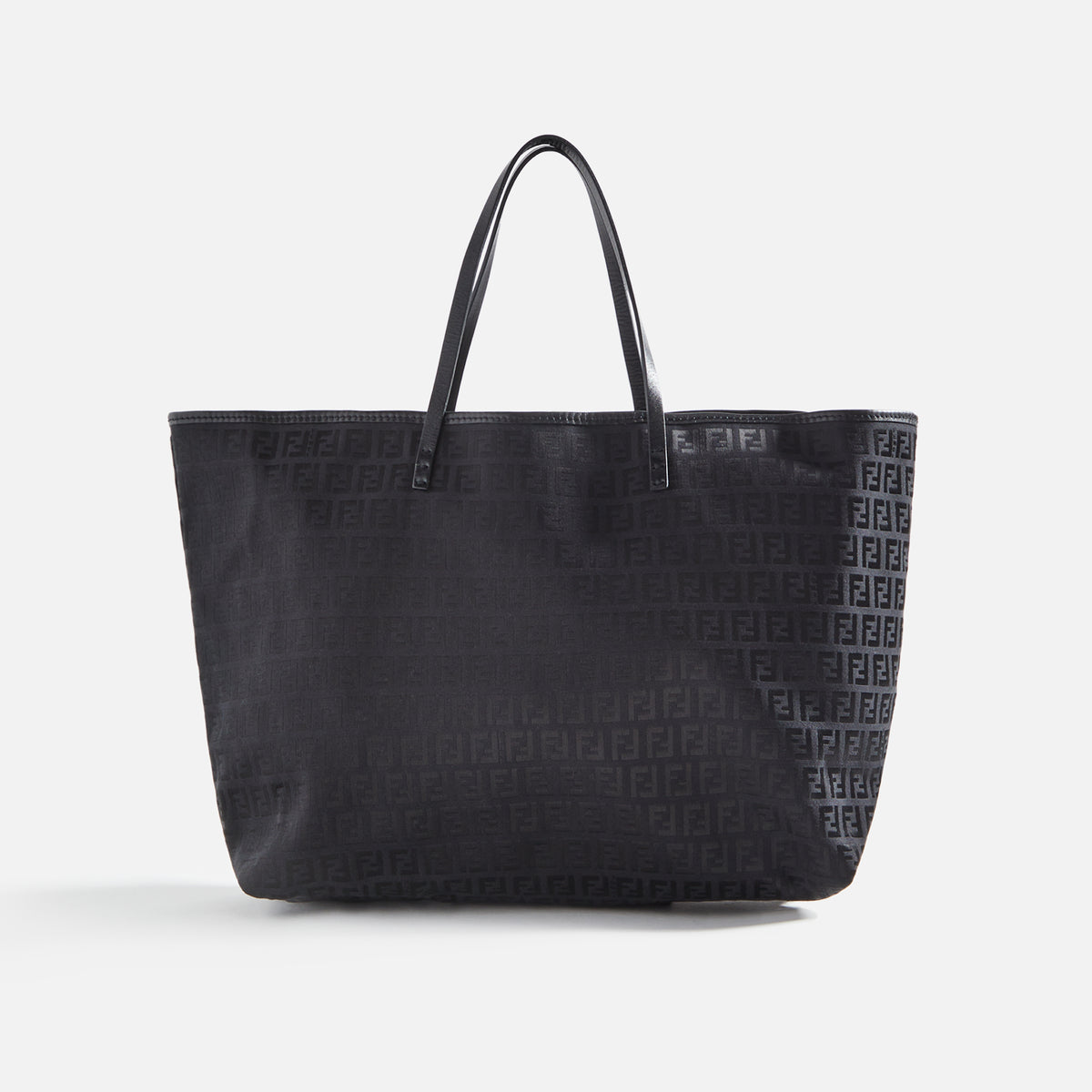 WGACA Fendi Zucchino Tote - Black