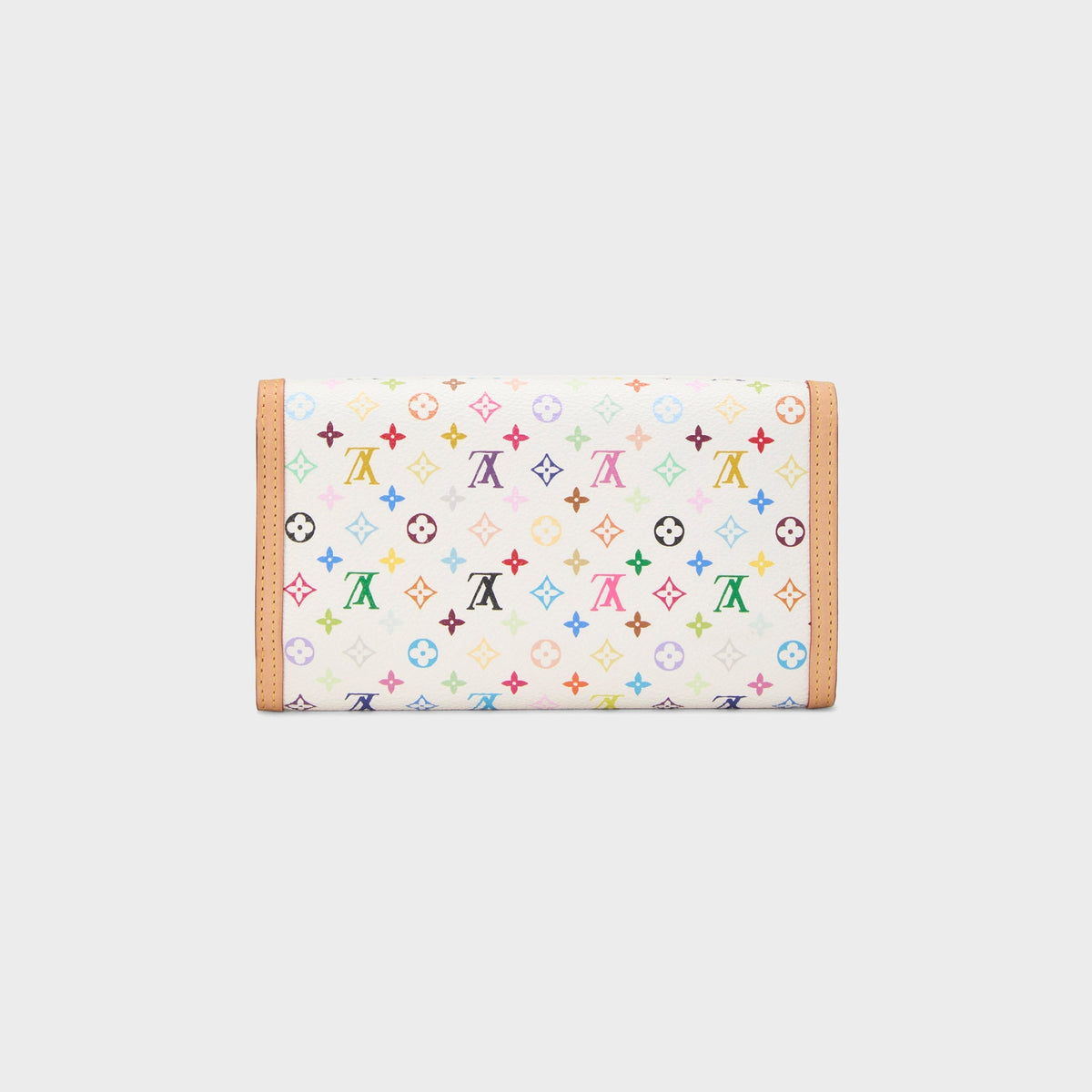 WGACA Louis Vuitton x Takashi Murakami International Wallet - Multi / White