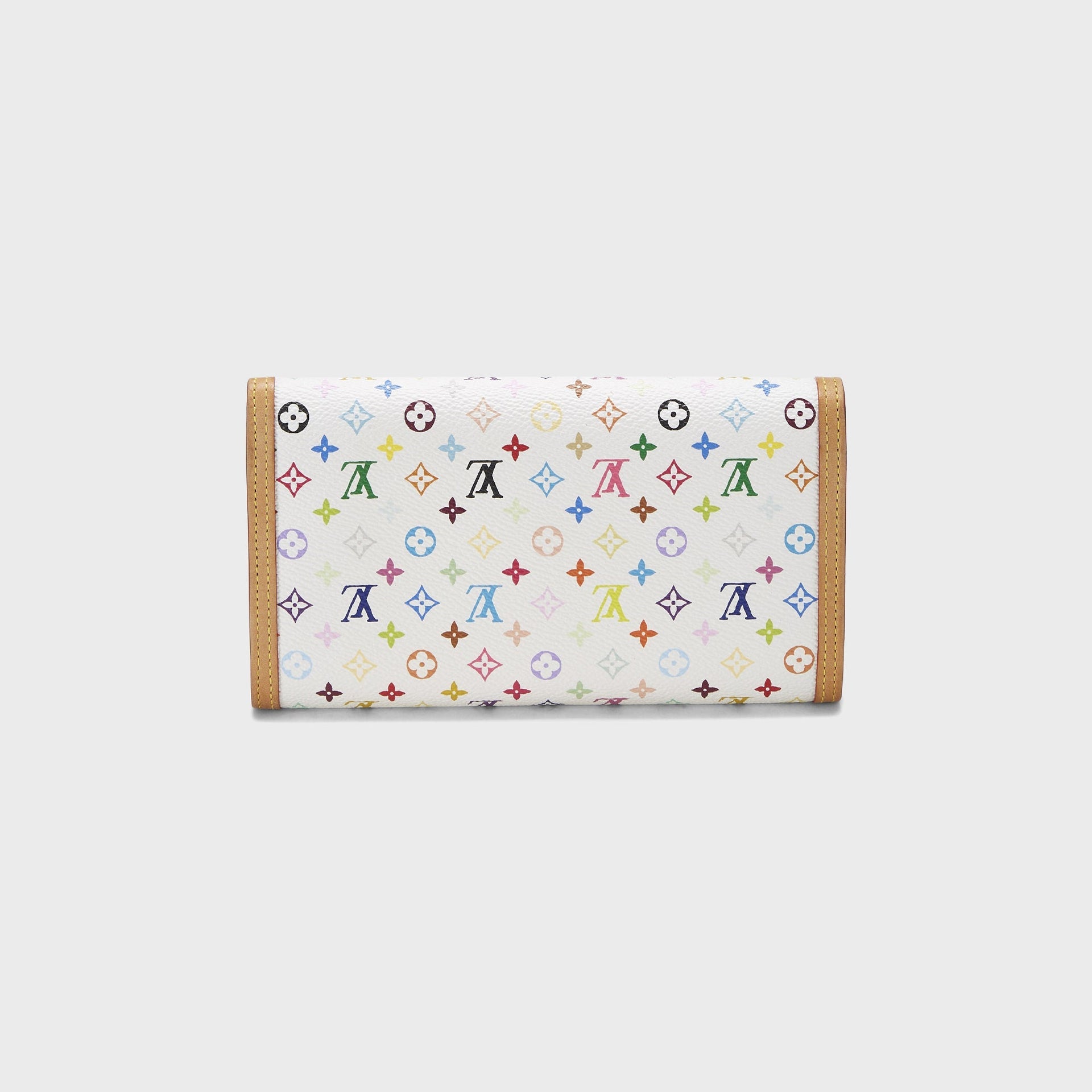 WGACA Louis Vuitton x Takashi Murakami International Wallet - White / Multi