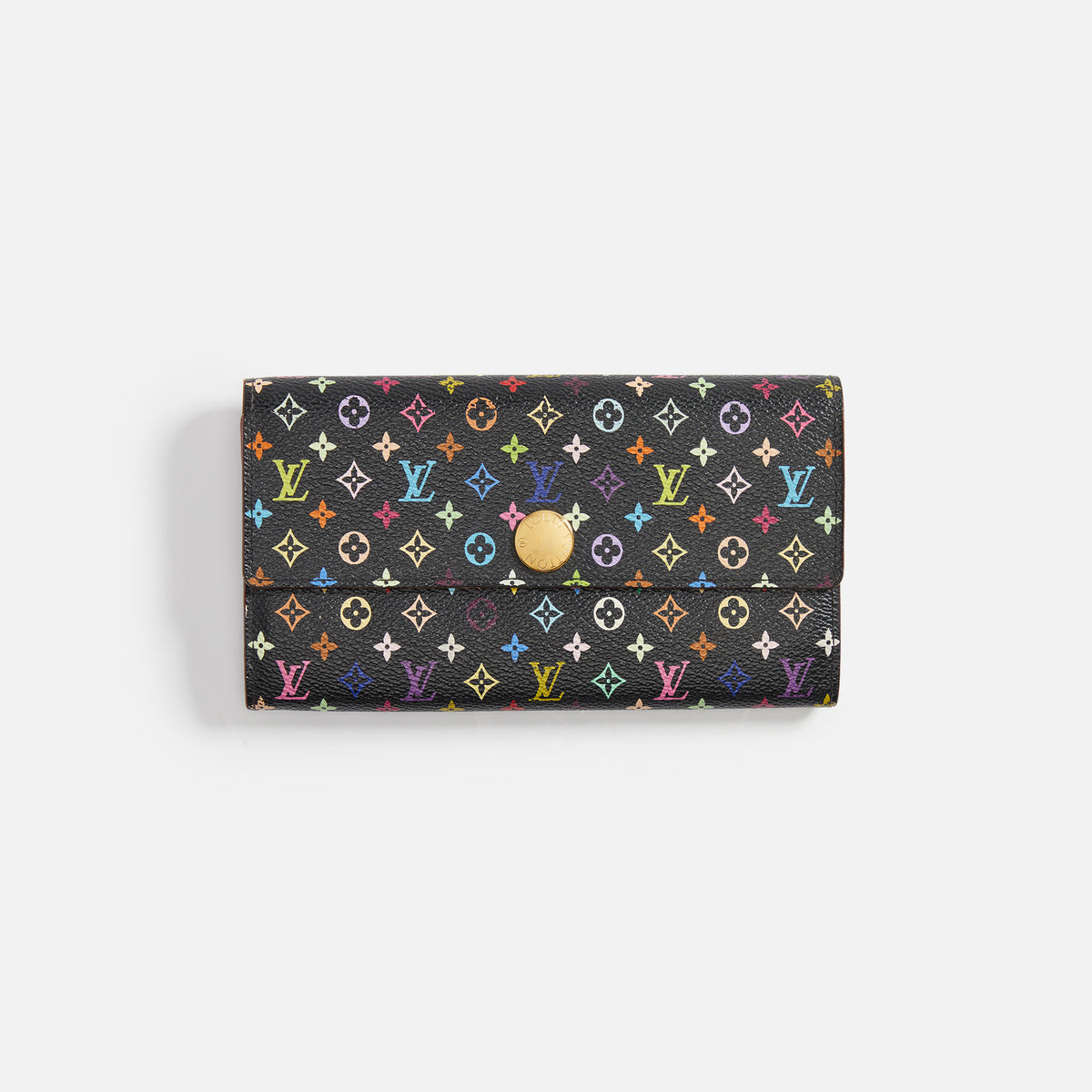 WGACA Louis Vuitton Sarah Wallet - Black / Multi