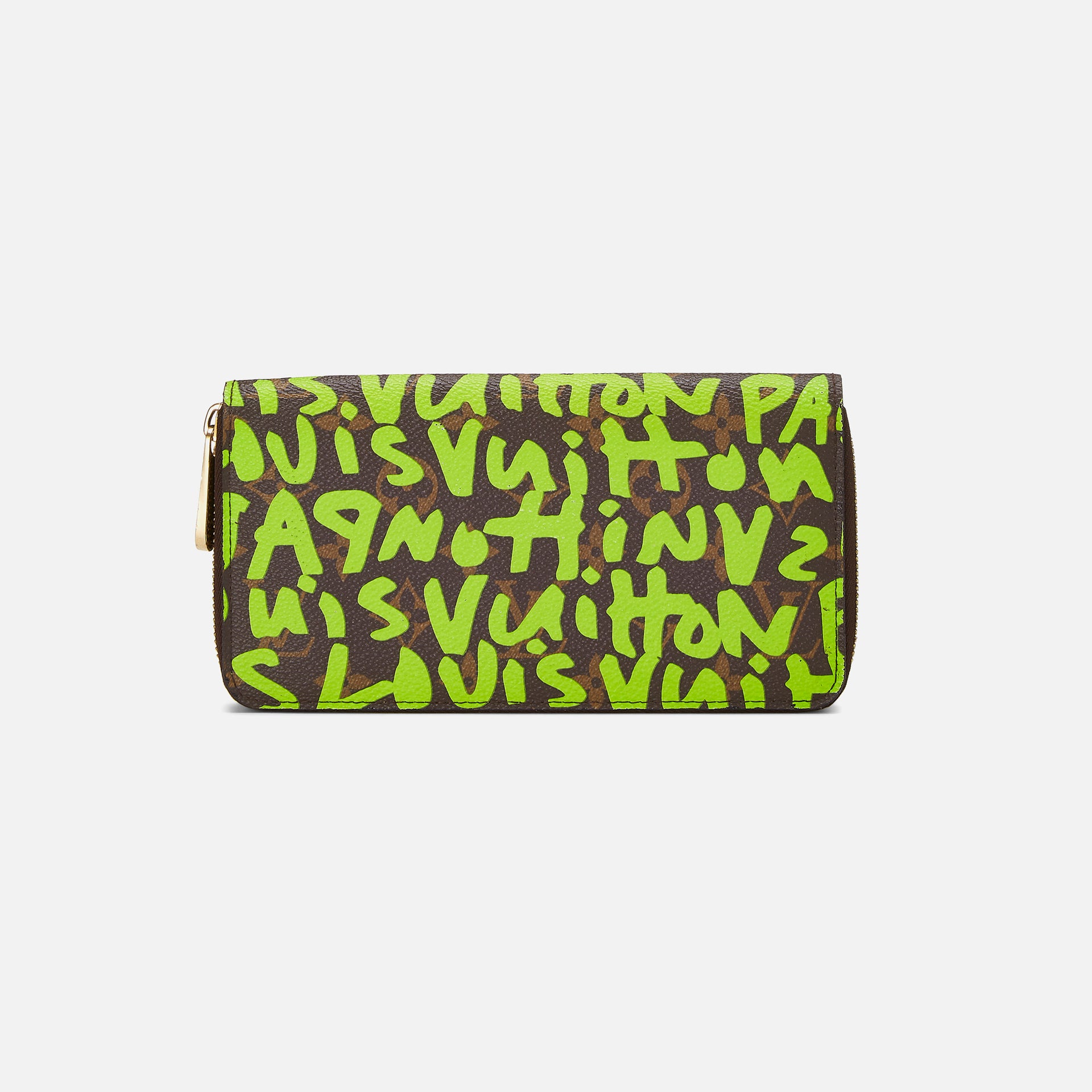 WGACA Louis Vuitton Sprouse Zippy Continental Wallet - Lime