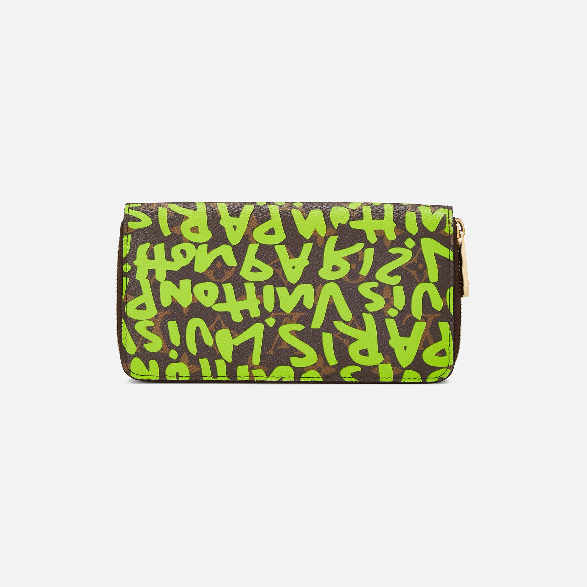 WGACA Louis Vuitton Sprouse Zippy Continental Wallet - Lime