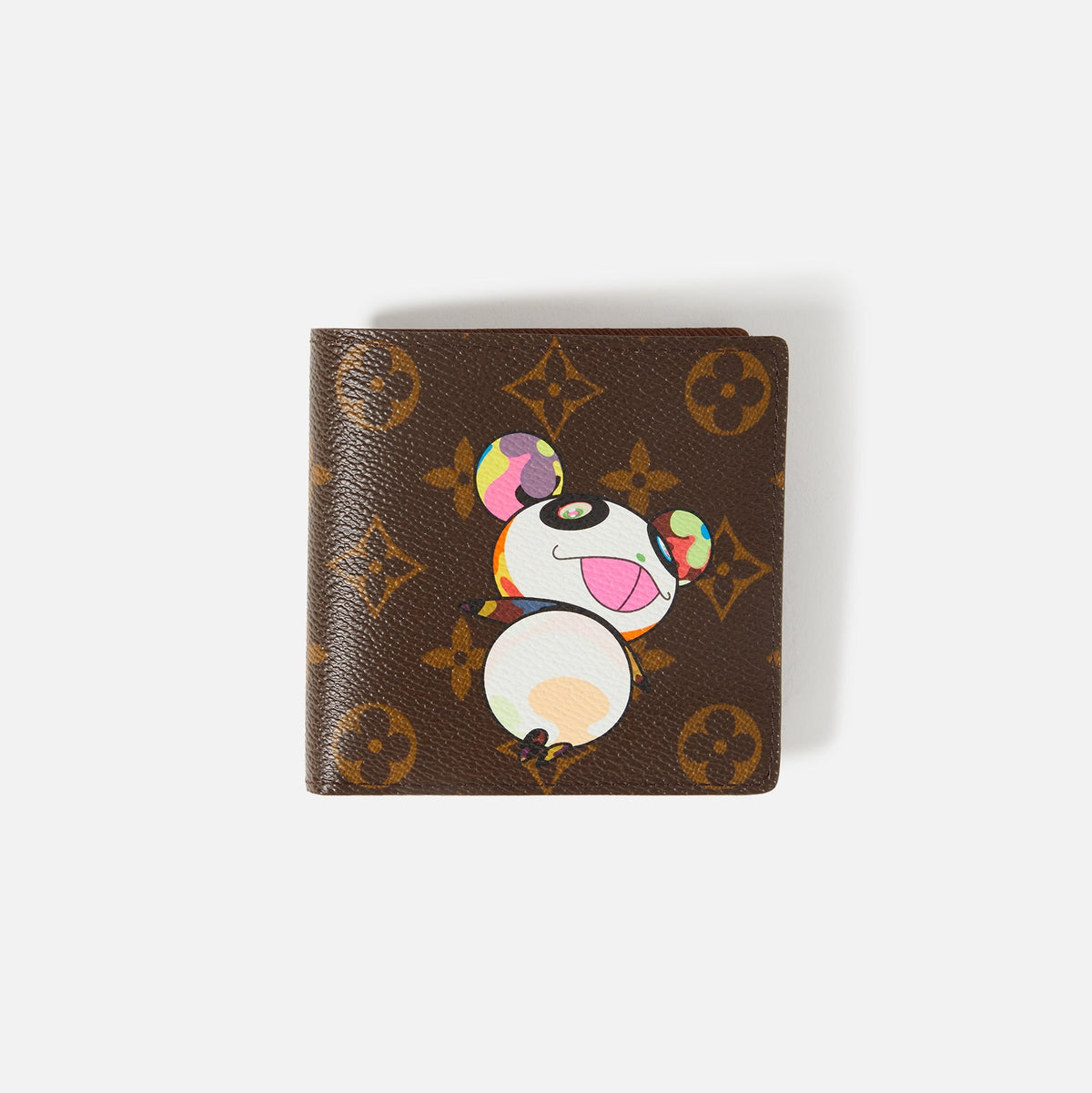 WGACA Louis Vuitton Murakami Panda Marco Wallet - Brown