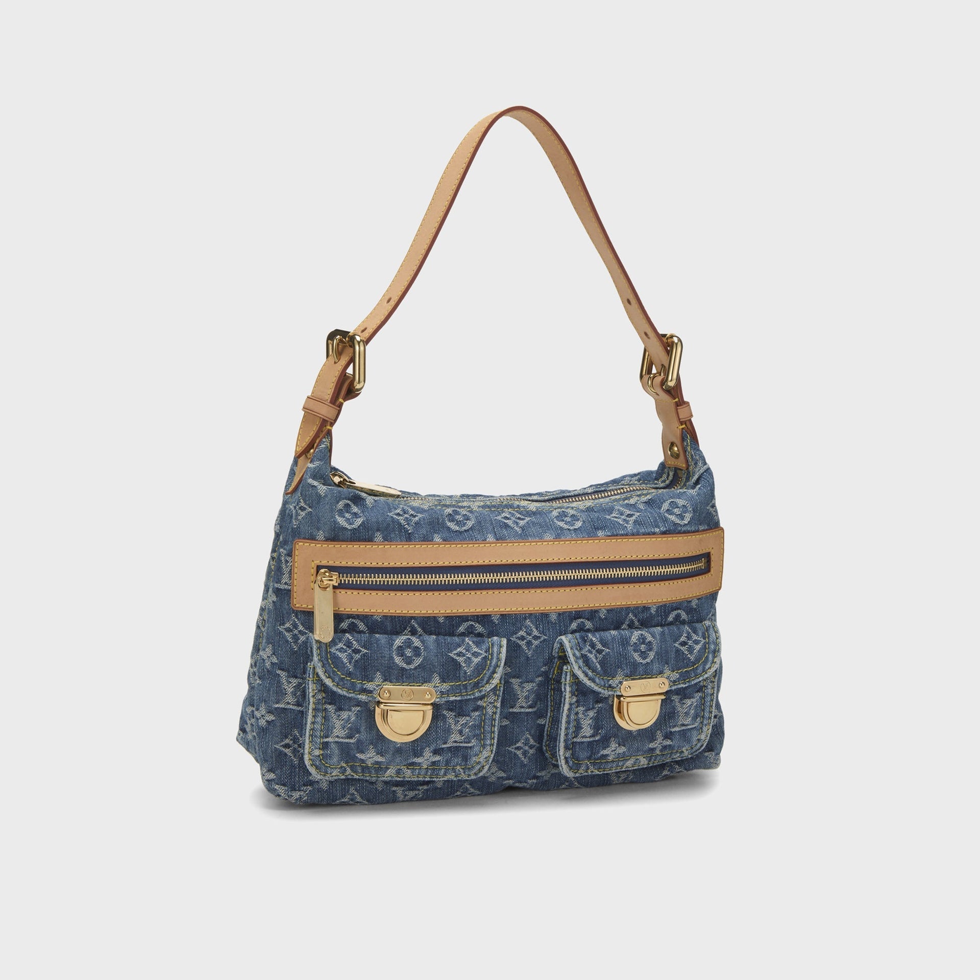 WGACA Louis Vuitton Denim Baggy PM - Blue