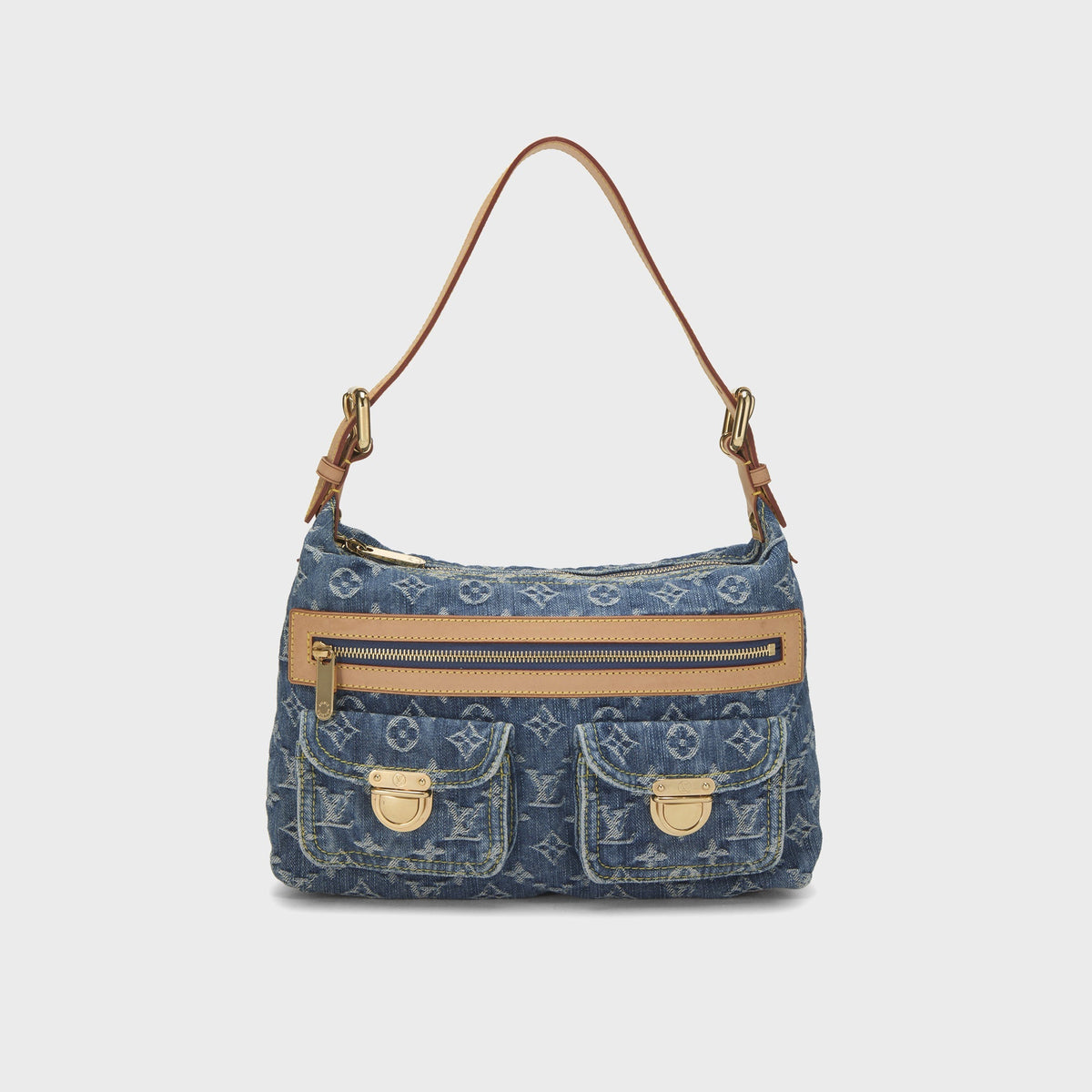 WGACA Louis Vuitton Denim Baggy PM - Blue