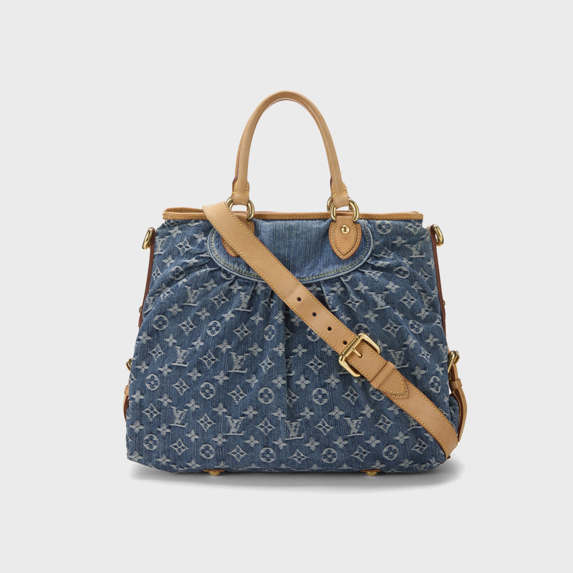 WGACA Louis Vuitton Denim Neo Cabby Gm - Blue