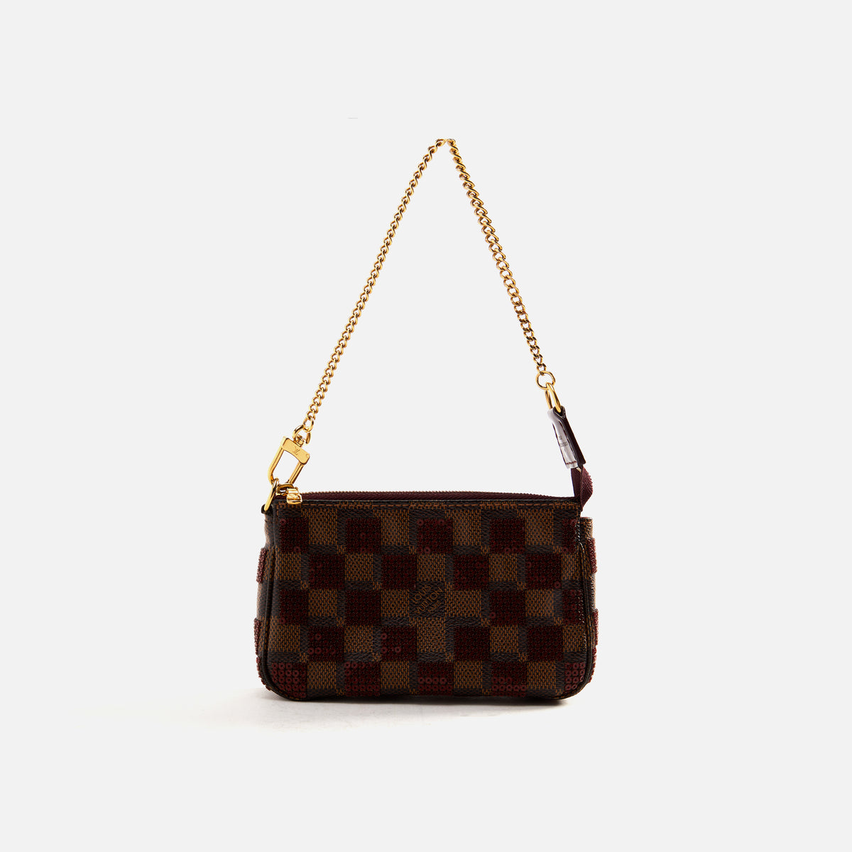 WGACA Louis Vuitton Damier Paillettes Mini Pochette - Red