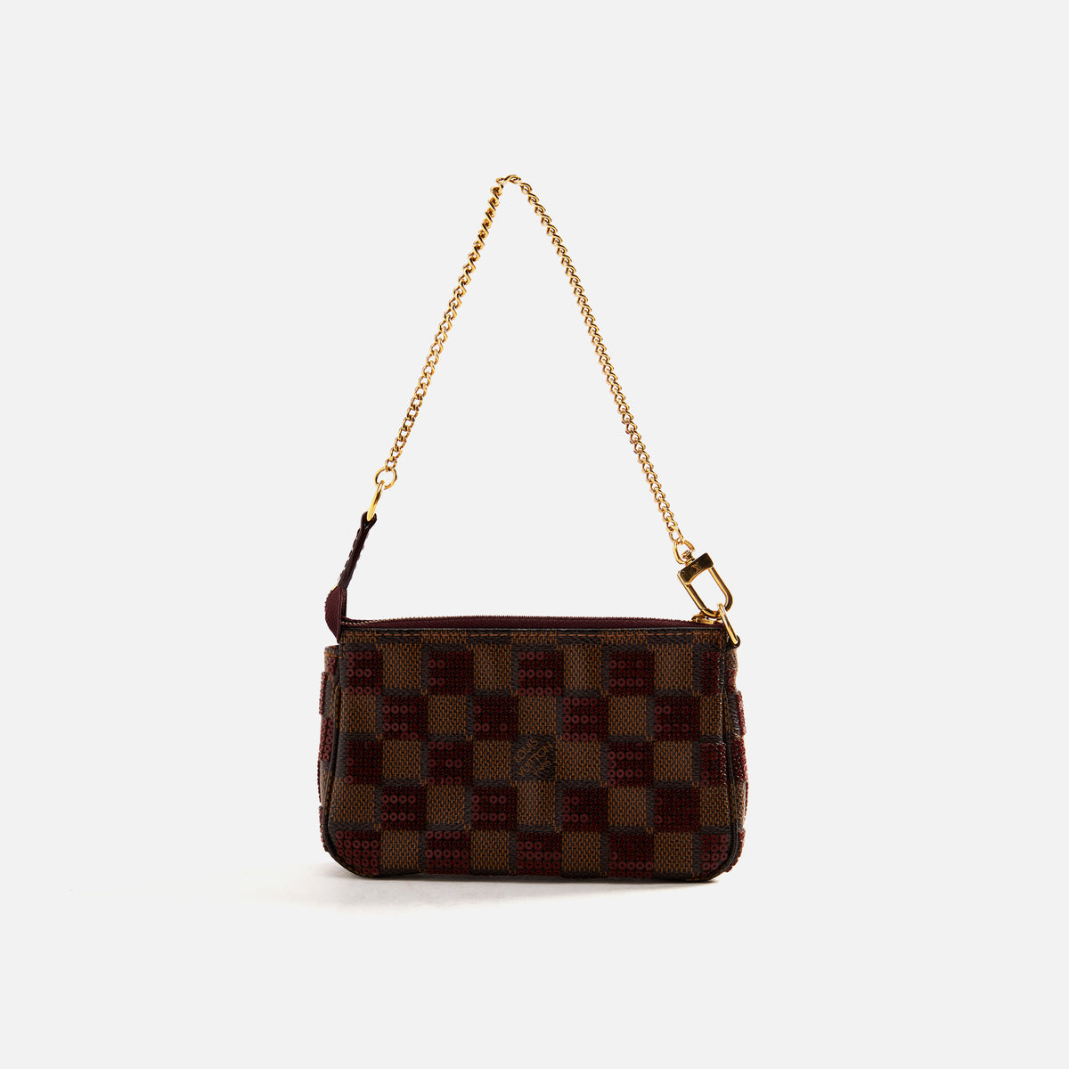 WGACA Louis Vuitton Damier Paillettes Mini Pochette - Red