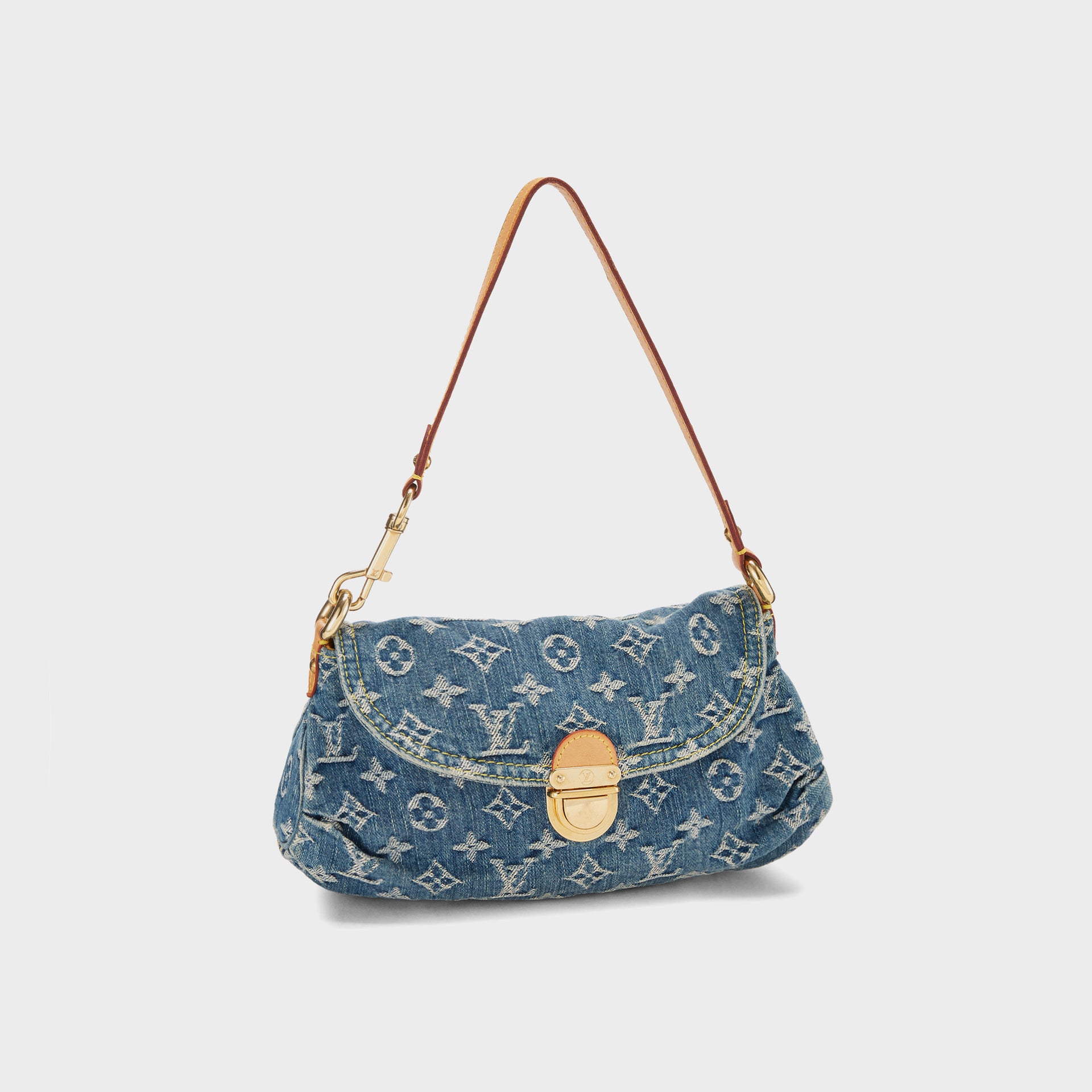 WGACA Louis Vuitton Denim Pleaty Mini - Blue